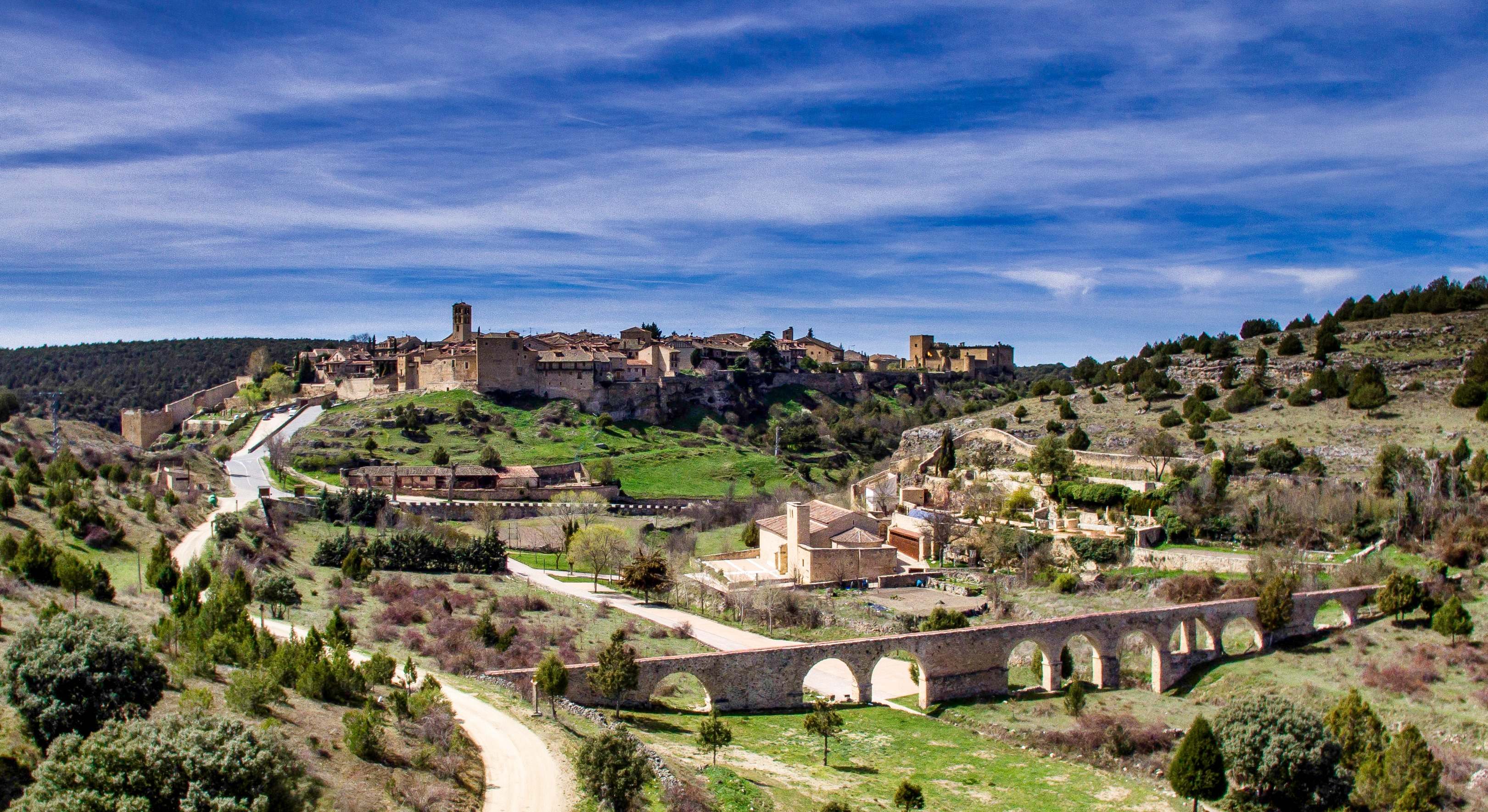 Vista aérea de Pedraza