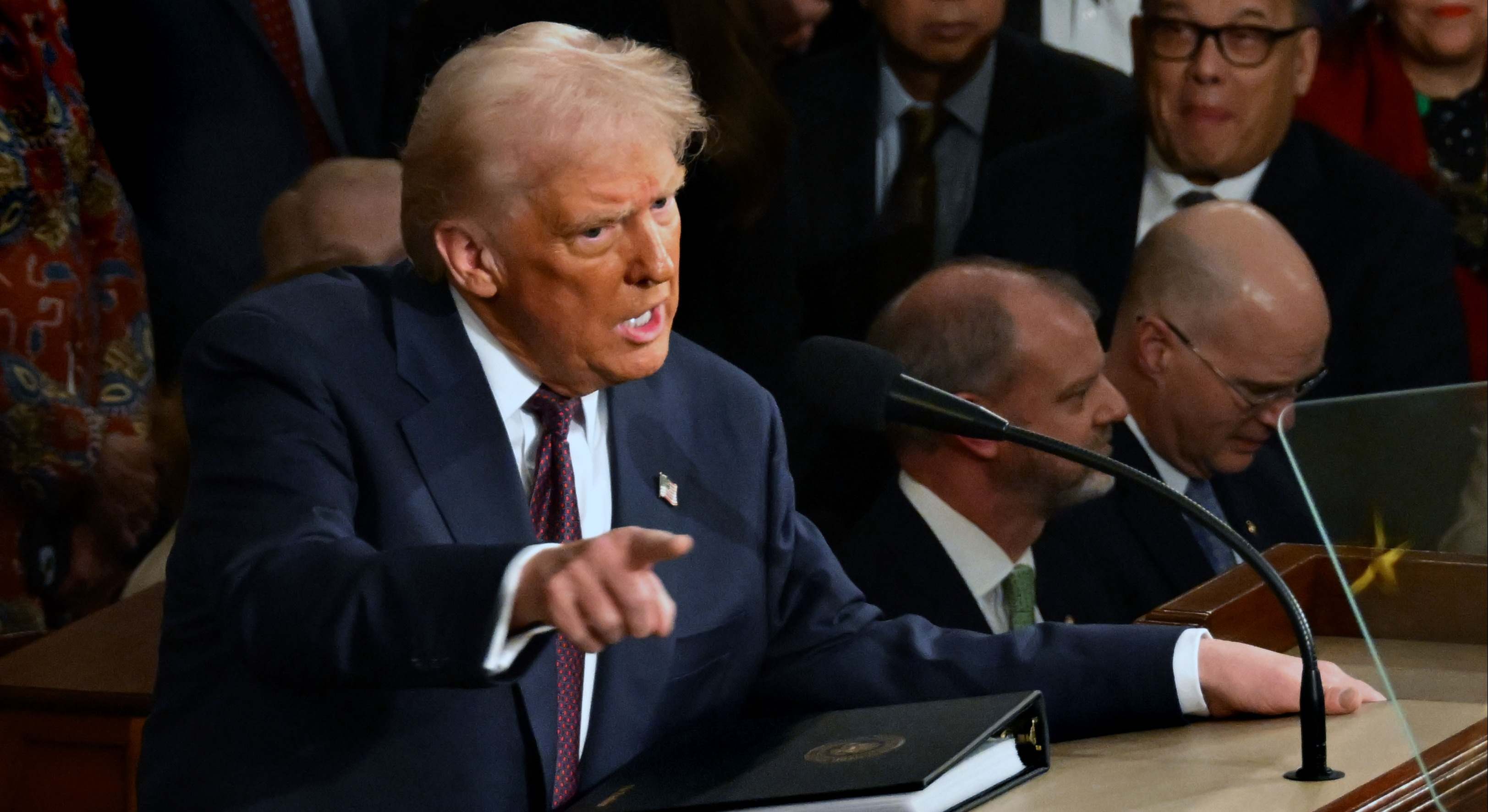 Donald Trump, en una intervención en el Congreso.