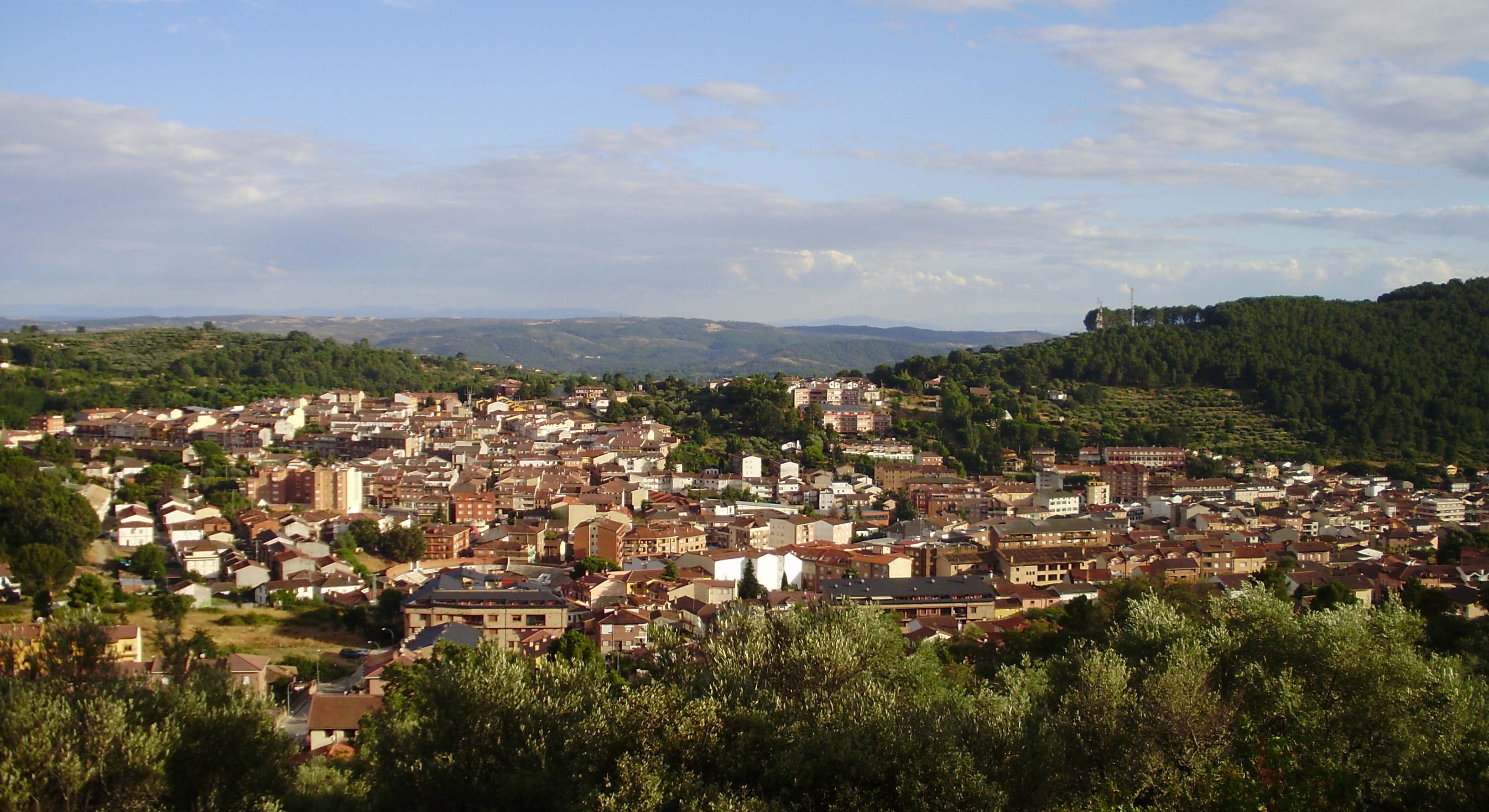 El pueblo de Arenas de San Pedro vista panorámica