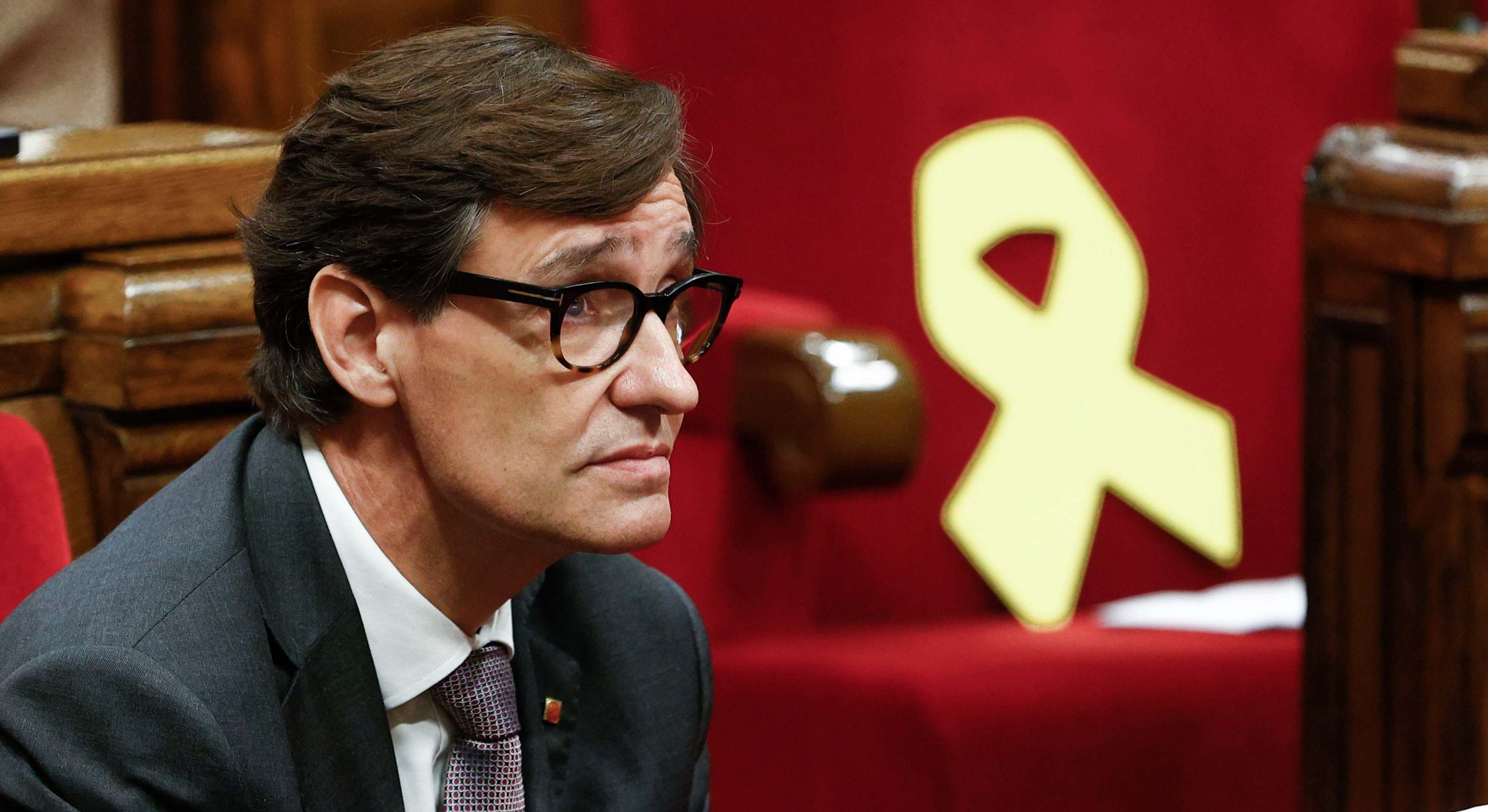 Salvador Illa, en su primera sesión de control al Govern en el Parlament