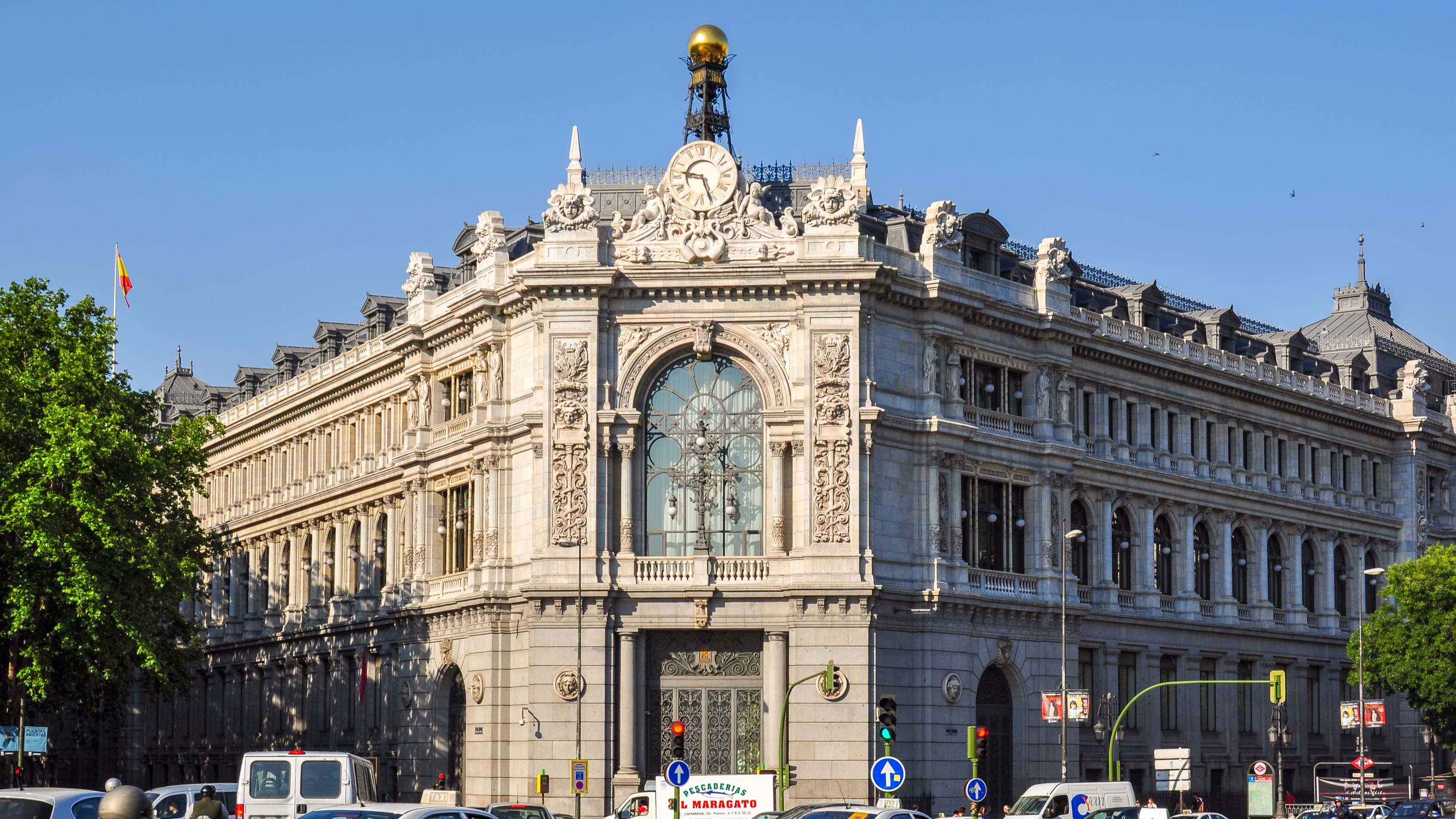 Fachada del Banco de España.