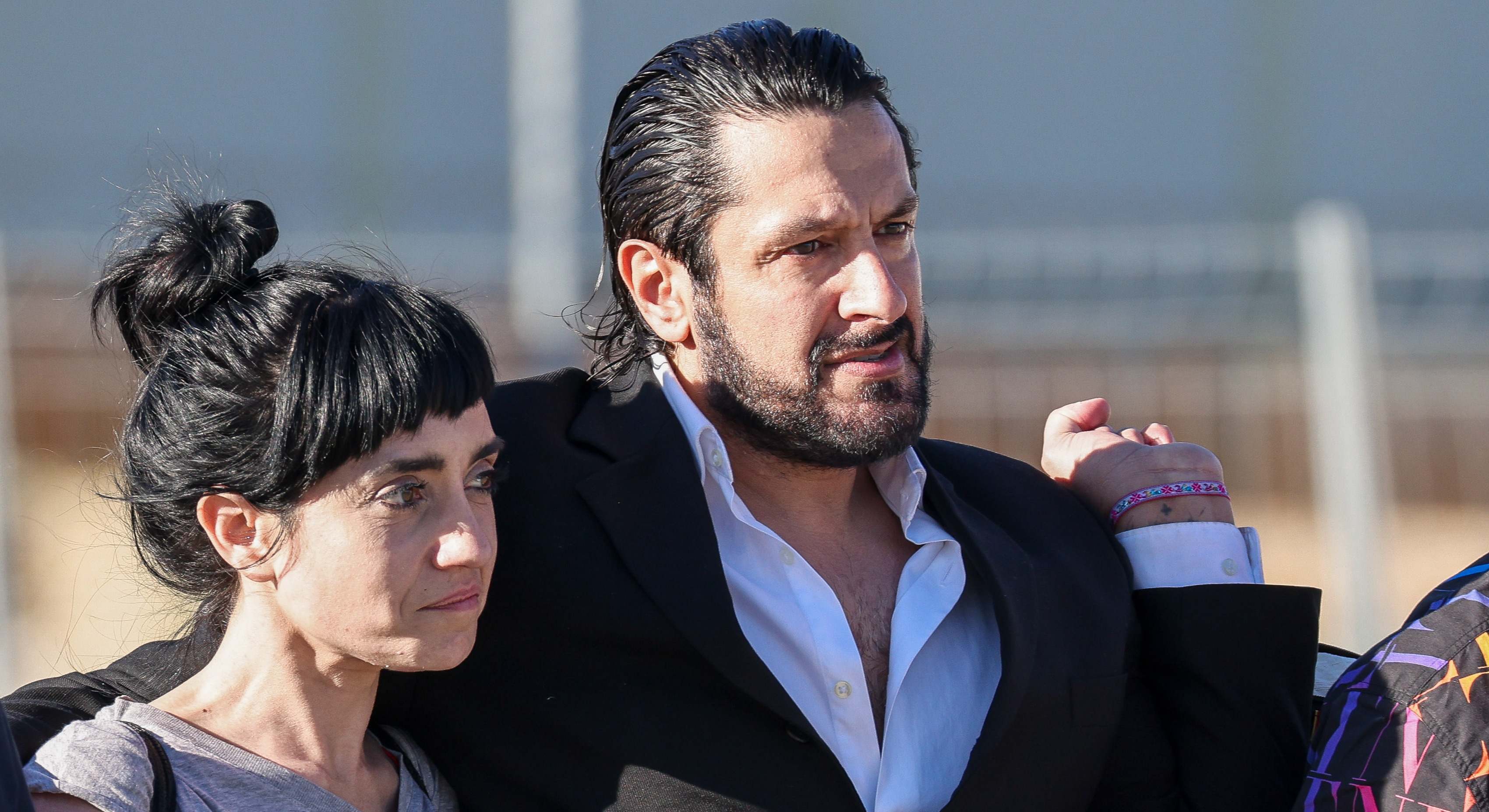 Rafael Amargo sale de la cárcel con su esposa