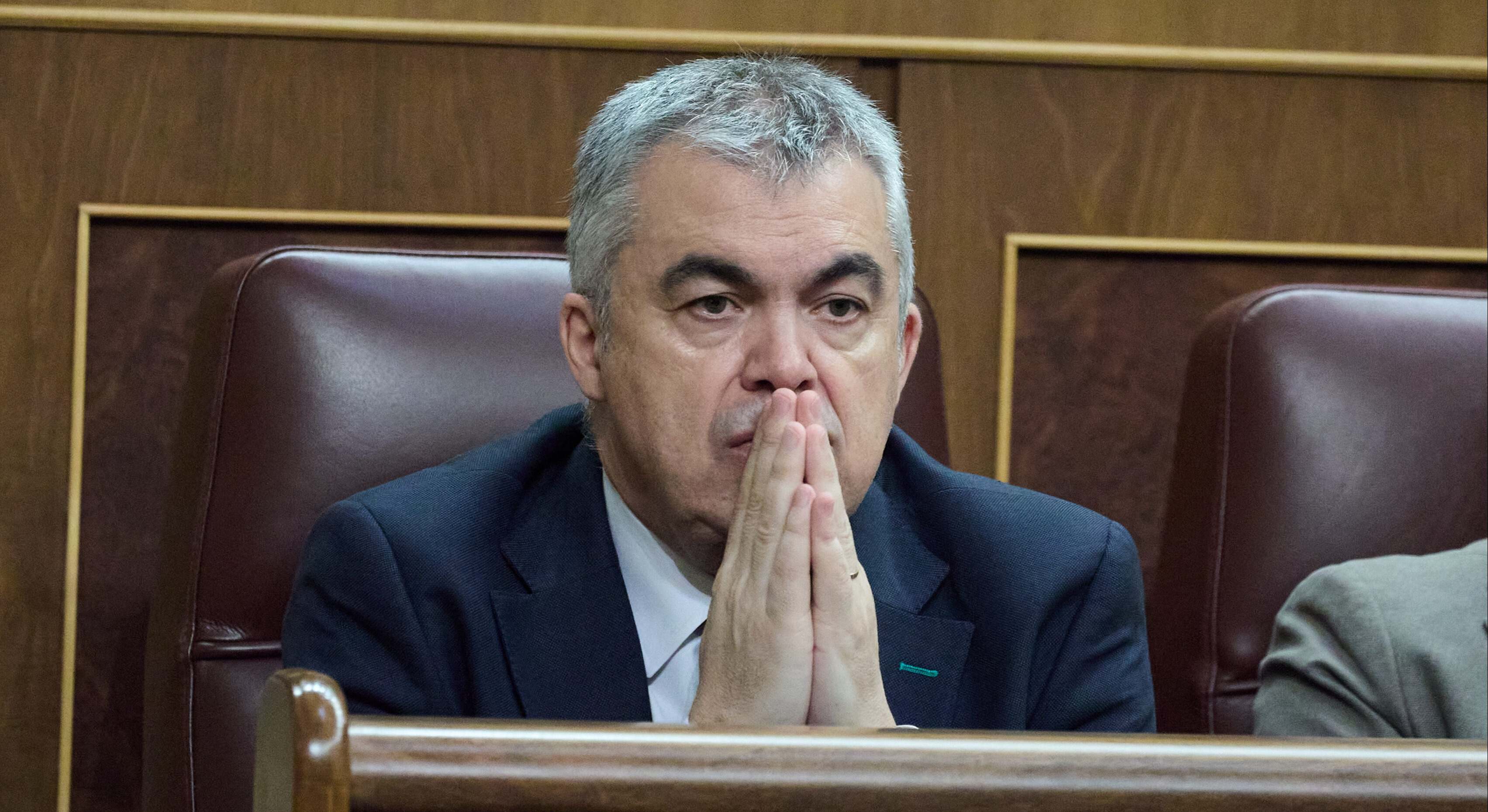 Santos Cerdán, en su última jornada en el Congreso de los Diputados. 