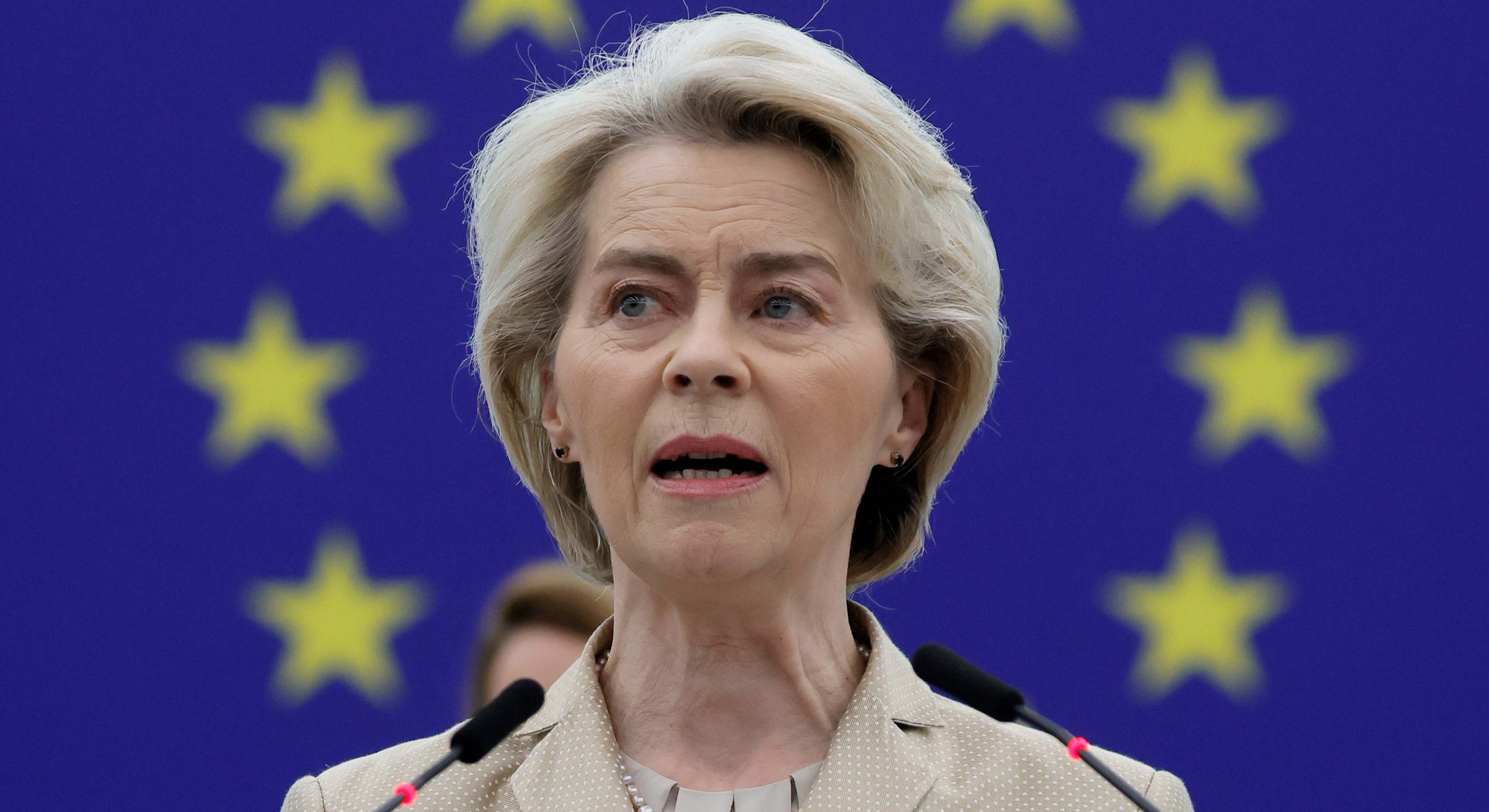 La presidenta de la Comisión Europea, Ursula von der Leyen