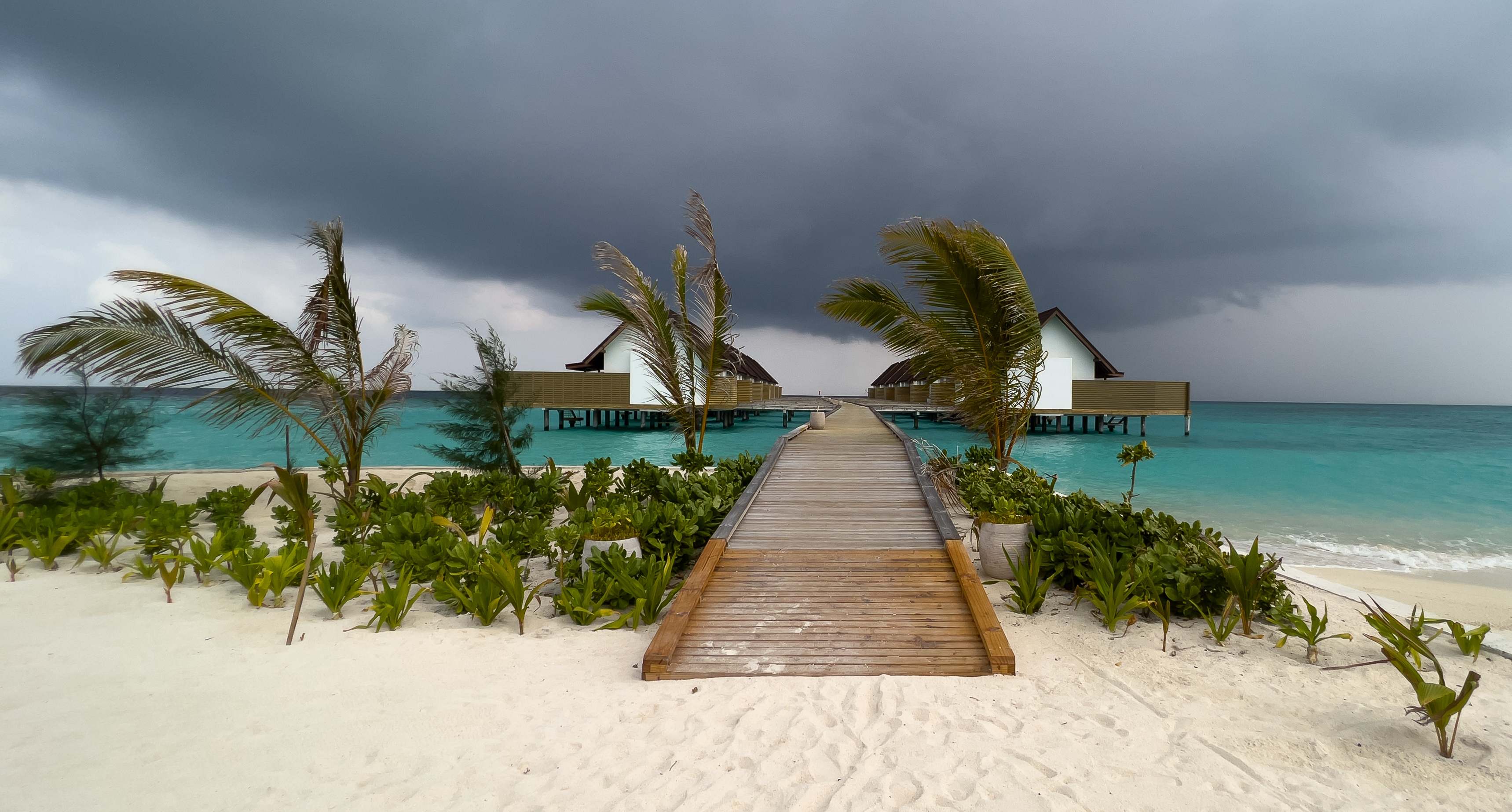 Una tormenta se avecina en las Maldivas. Foto: iStock