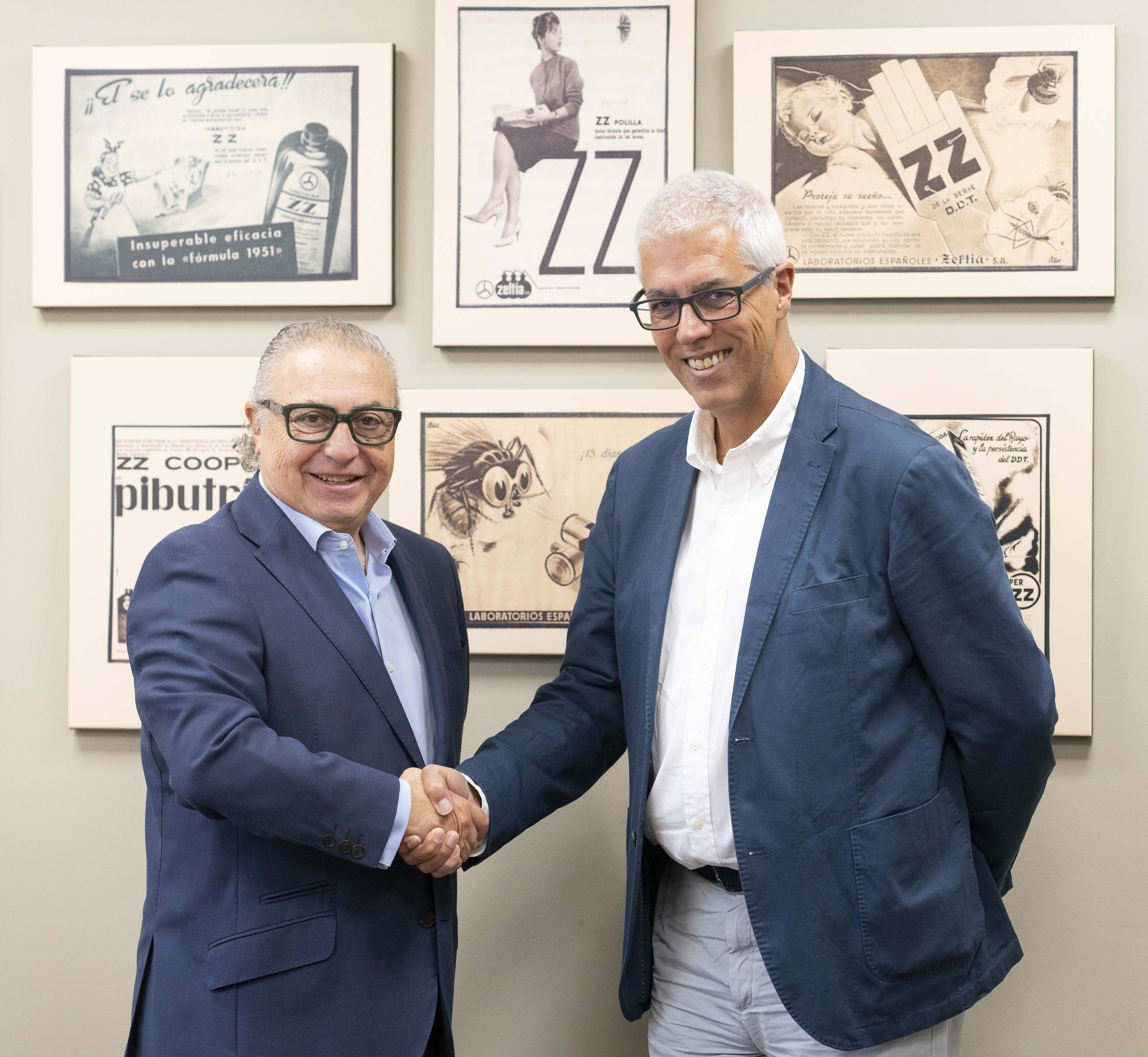 En la imagen, Juan Ameneiro, CEO de Zelnova Zeltia S.A. y Jose Antonio Latre.