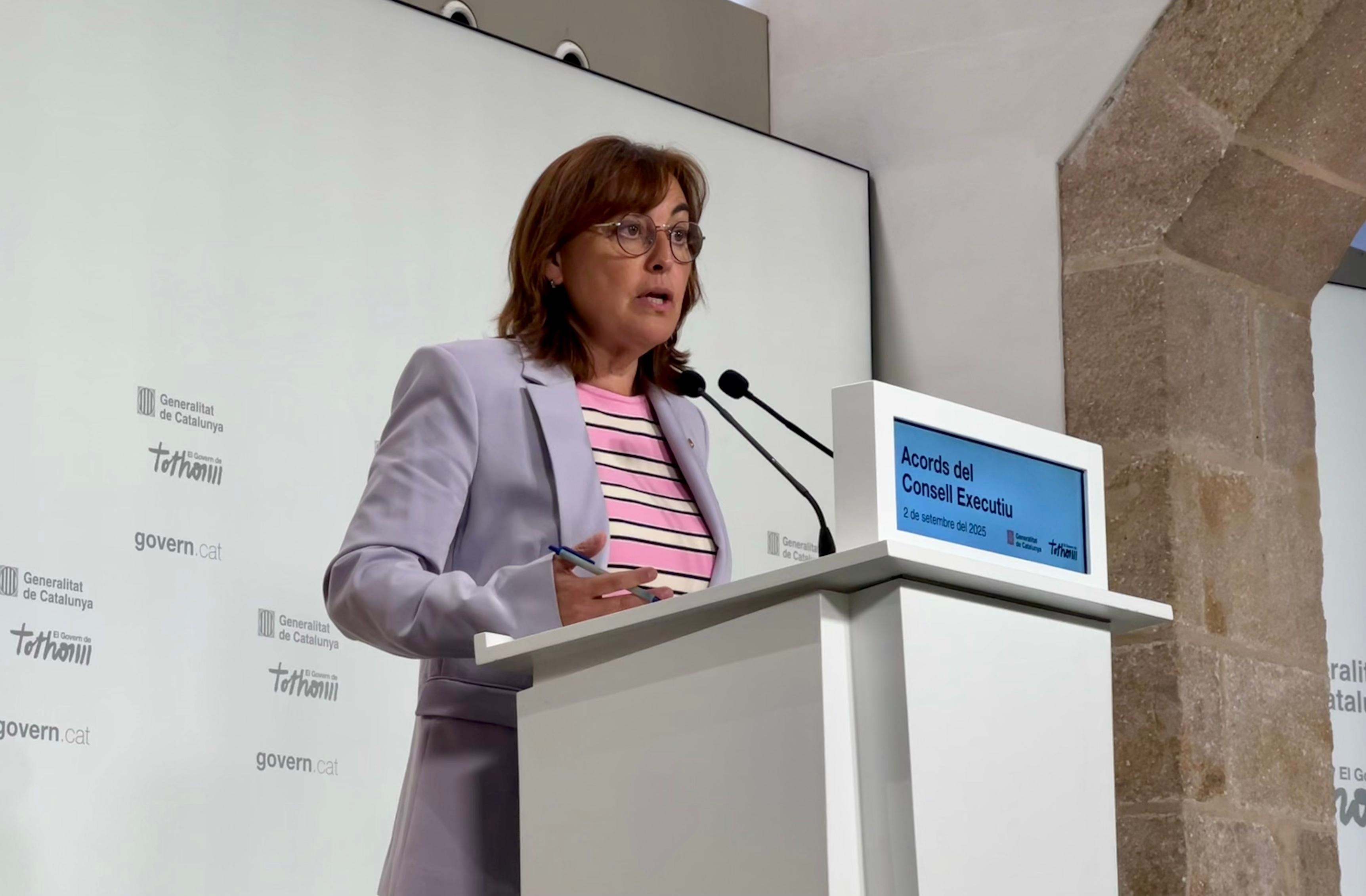 La portavoz del 'Govern', Sílvia Paneque. EP