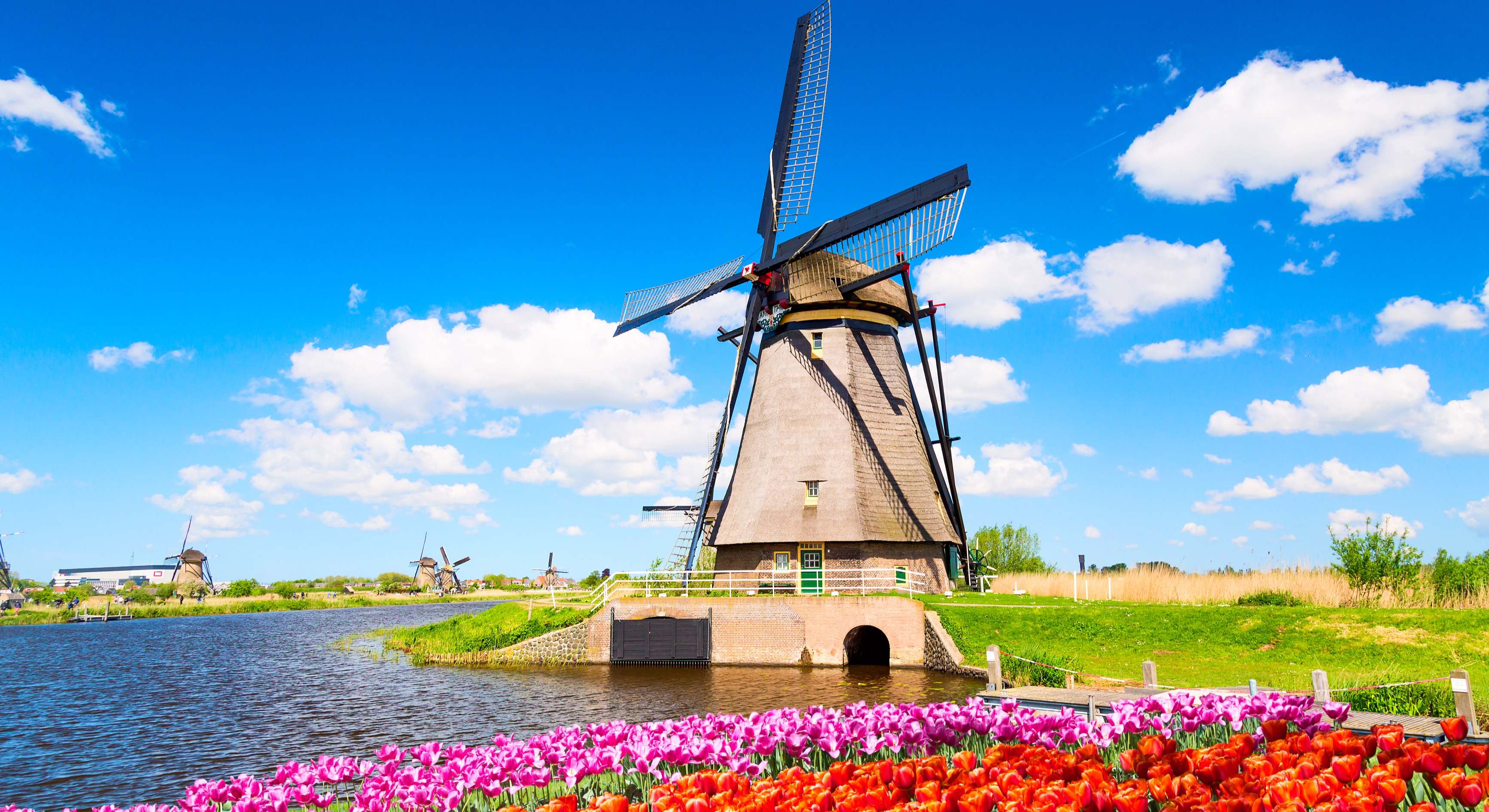Molino de viento en Holanda (Dreamstime)