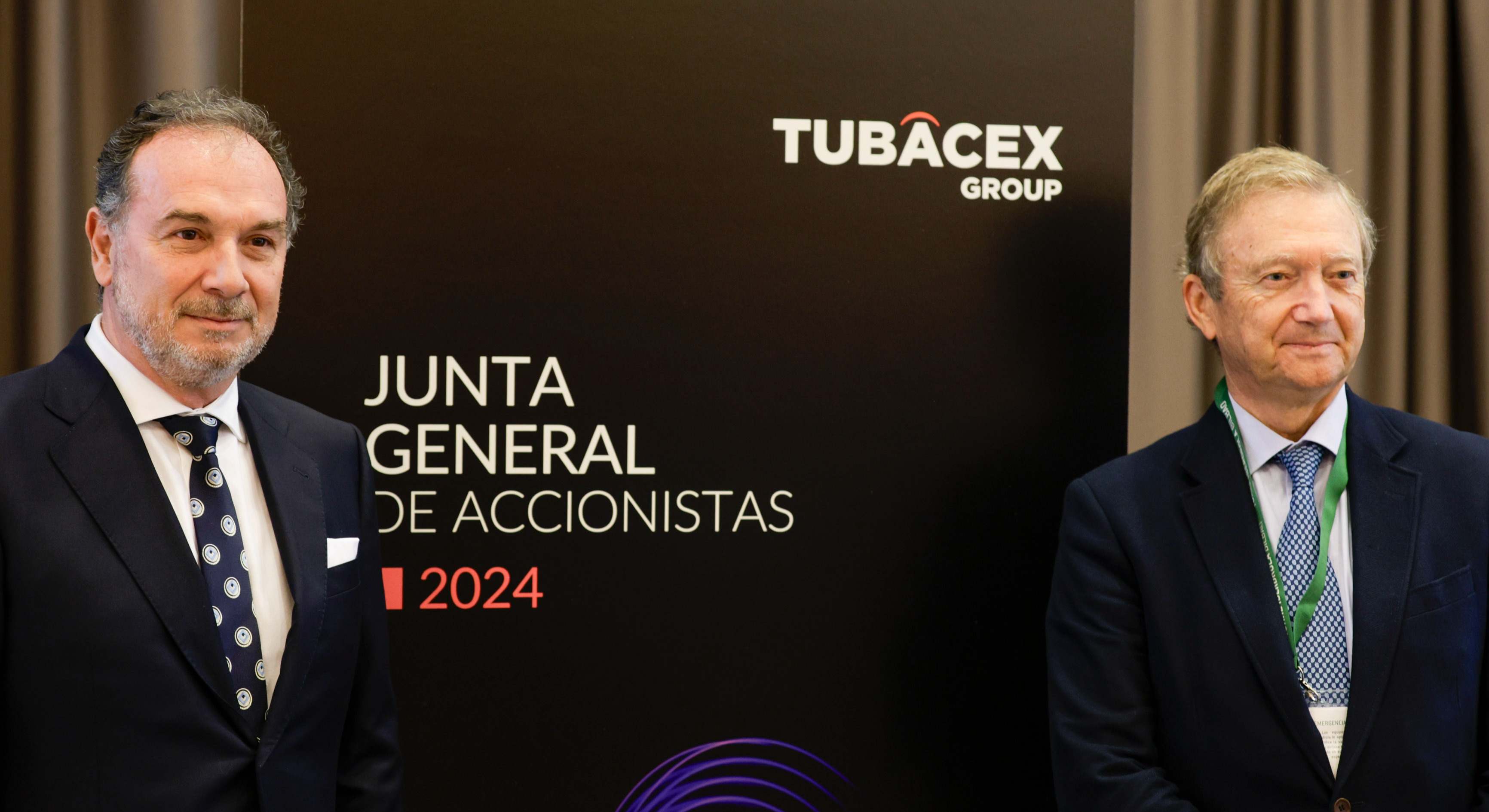 Jesús Esmoris, CEO de Tubacex, y Manuel Moreu, presidente no ejecutivo del grupo.