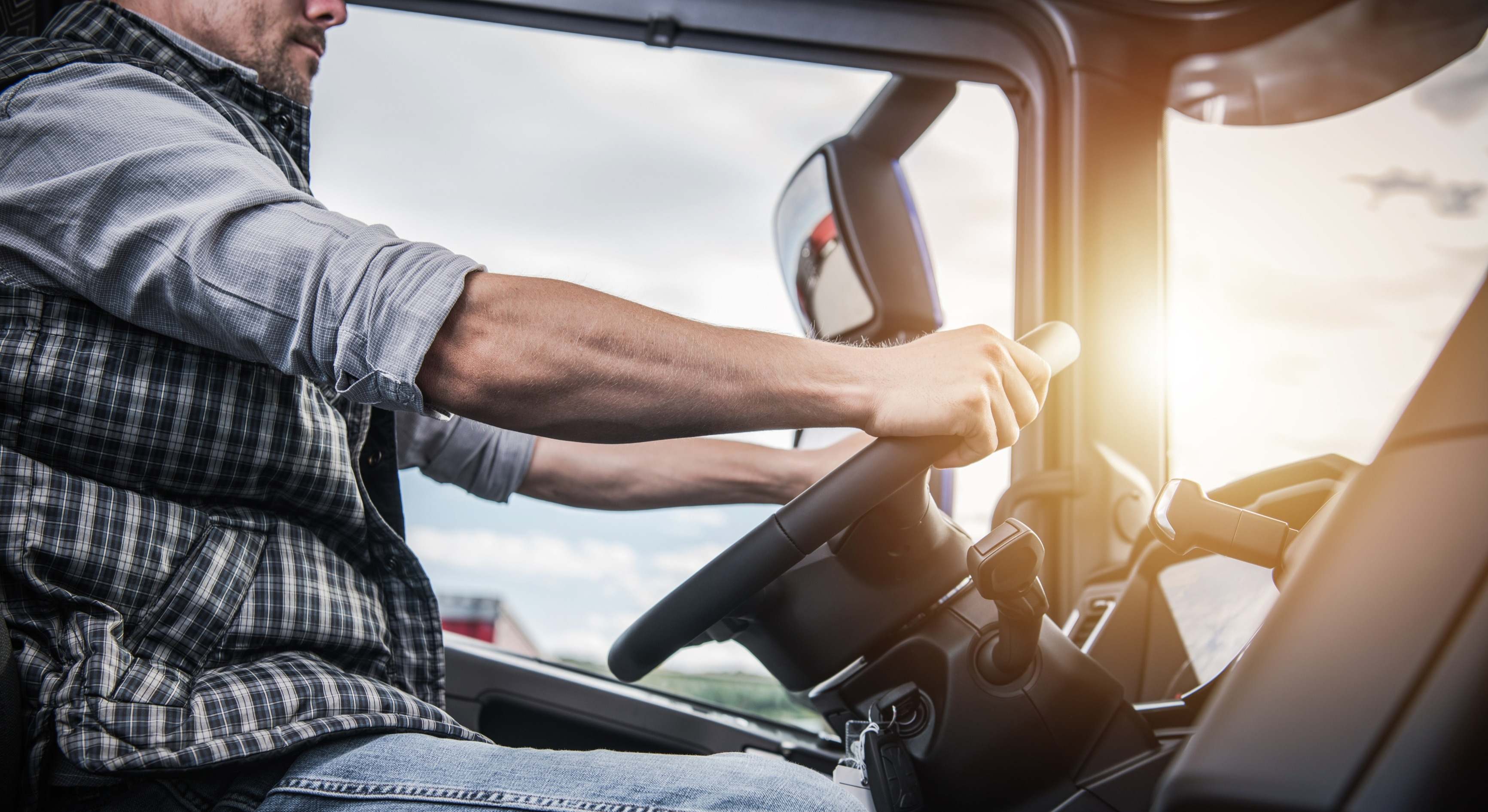 Camionero al volante