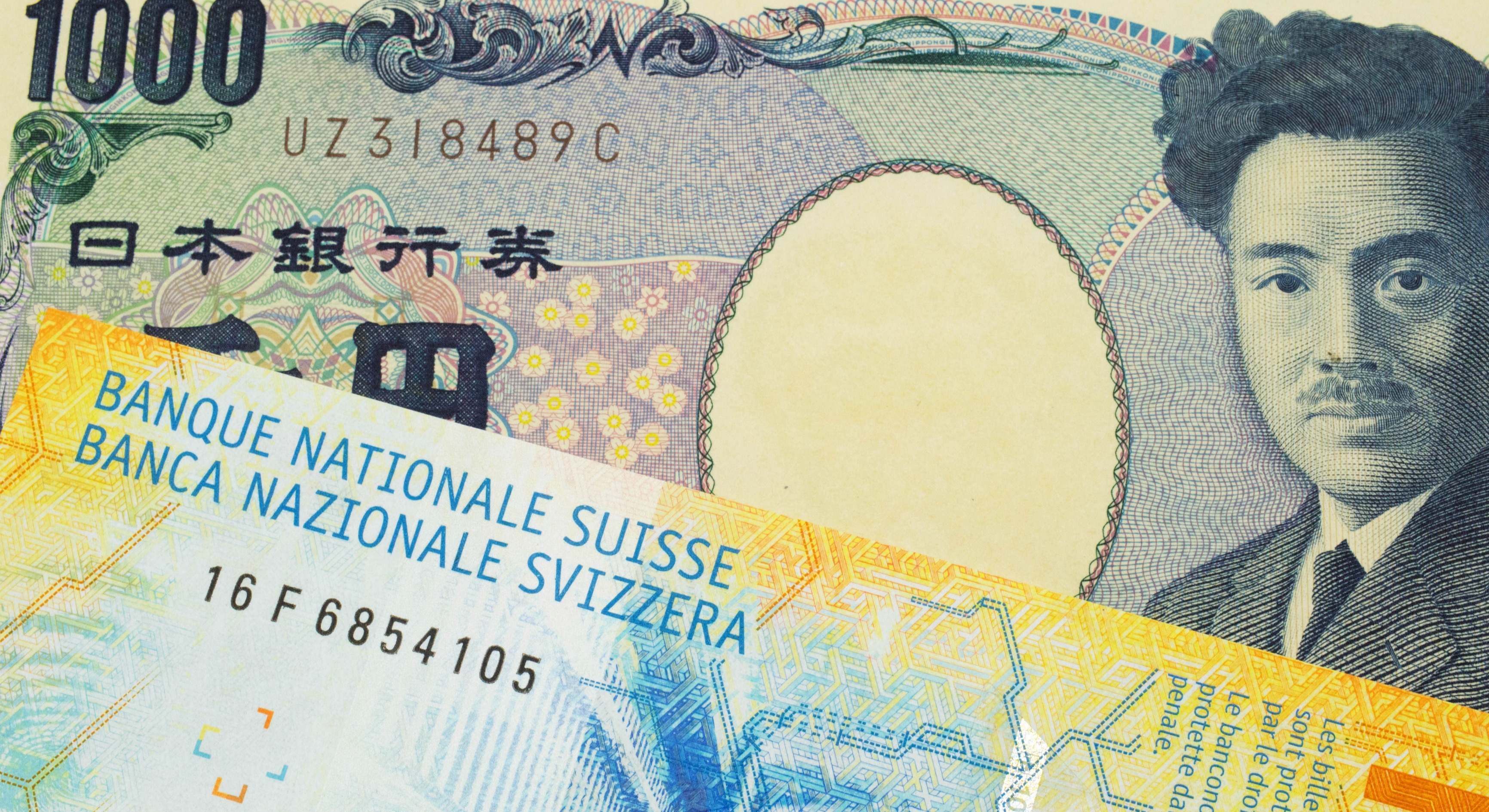 El cruce entre la divisa suiza y la japonesa