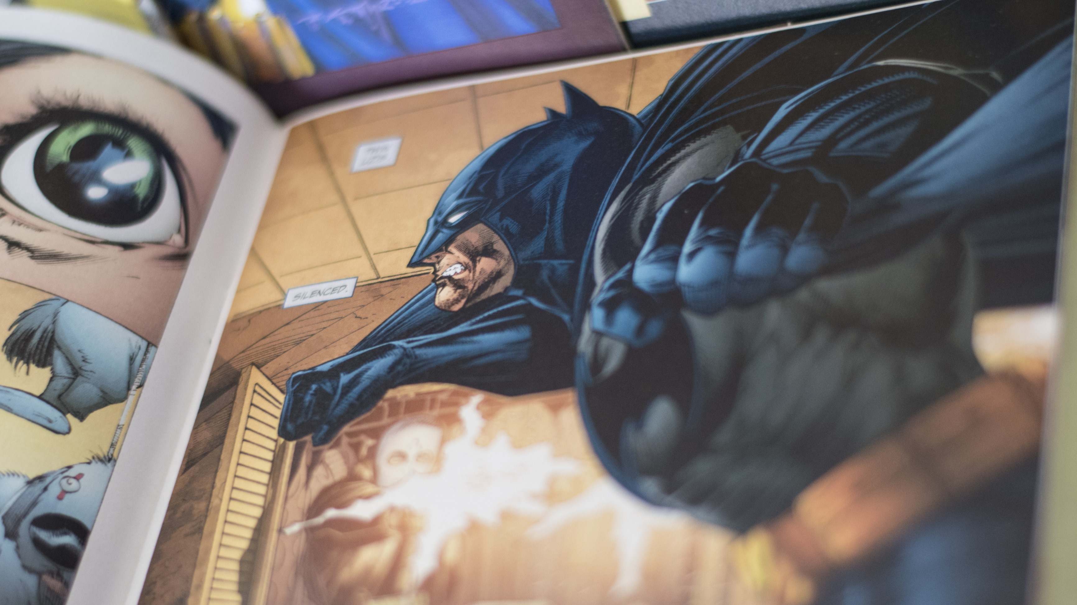 Una imagen de una viñeta con Batman en un cómic de DC