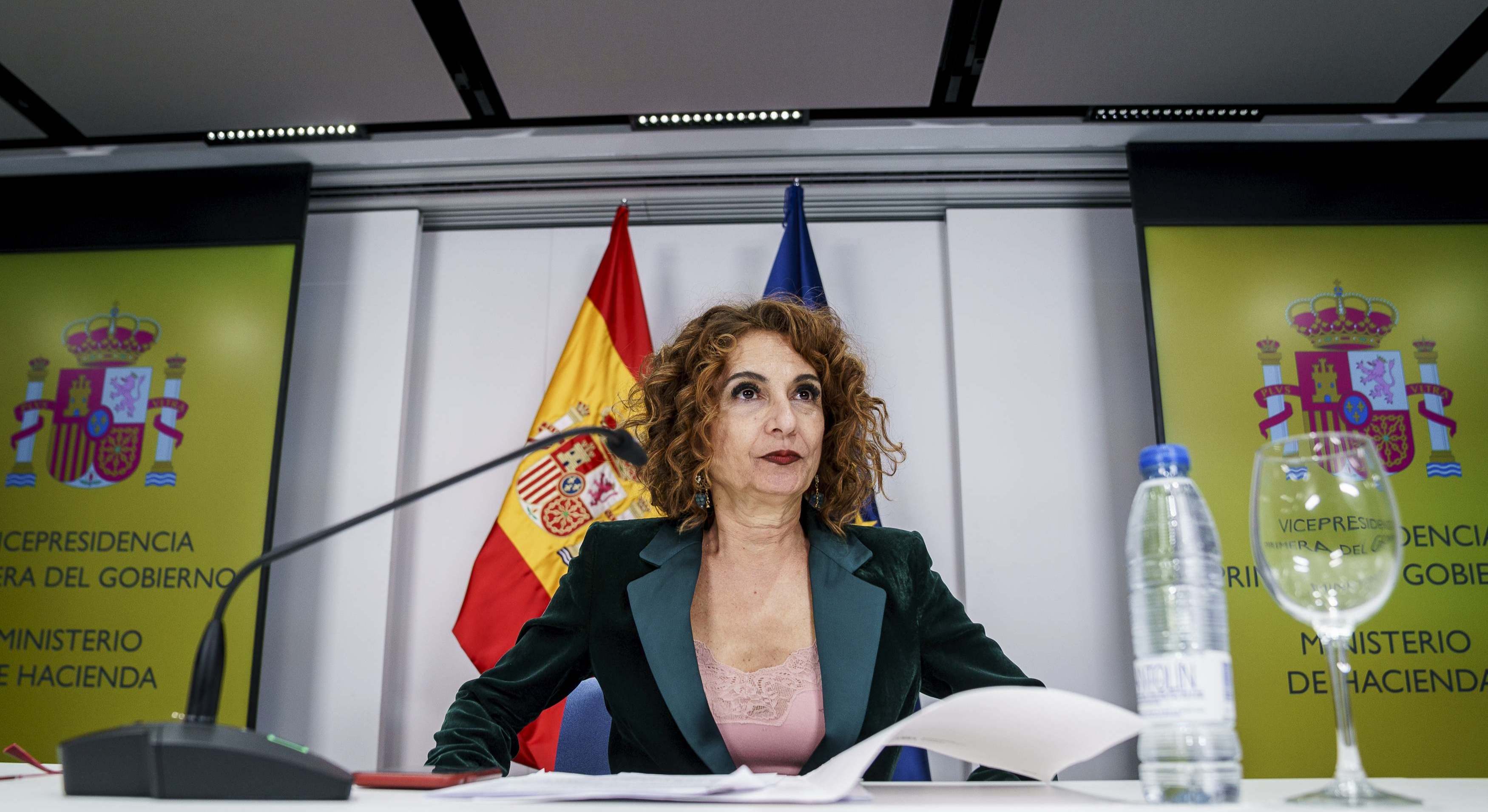 La vicepresidenta primera del Gobierno y ministra de Hacienda, María Jesús Montero. EFE.