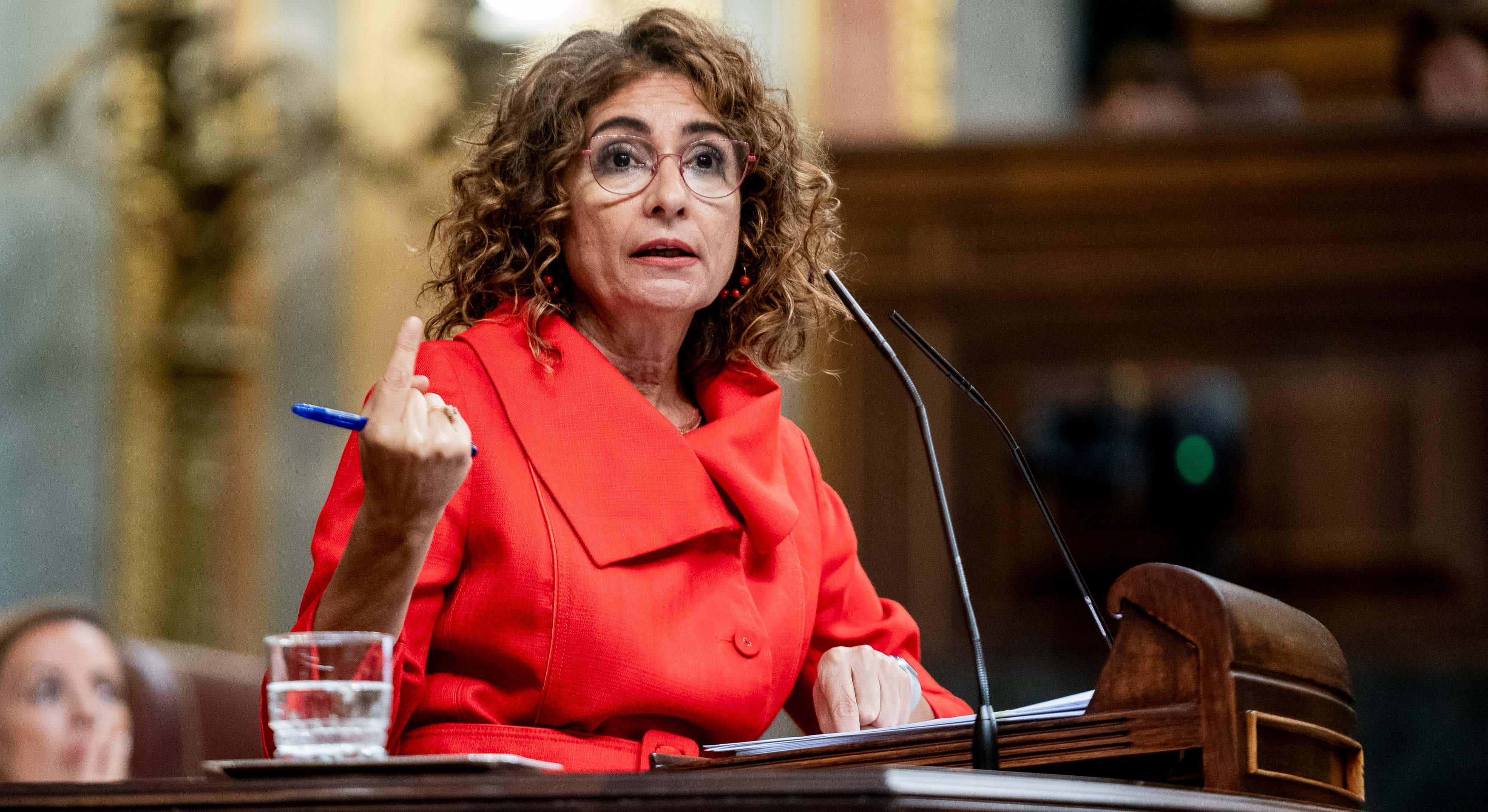 La ministra de Hacienda, María Jesús Montero interviene en el Congreso de los Diputados