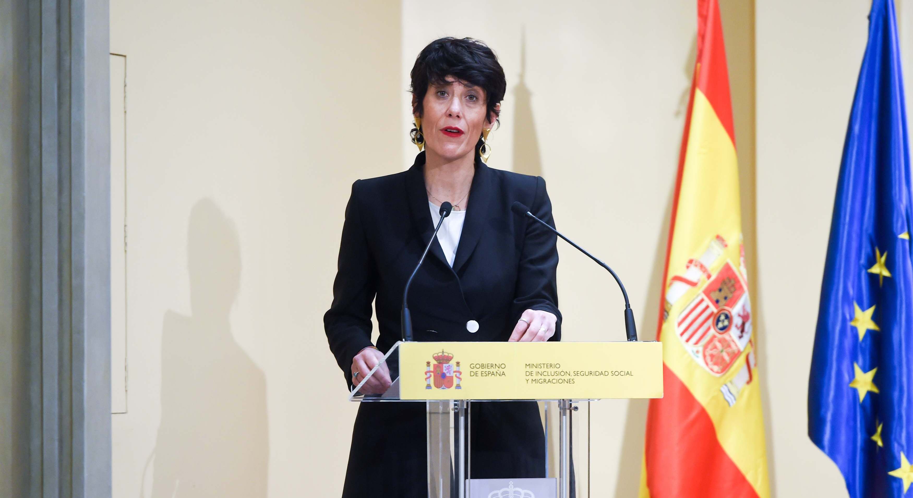 La ministra de Seguridad Social, Elma Saiz. Europa Press.