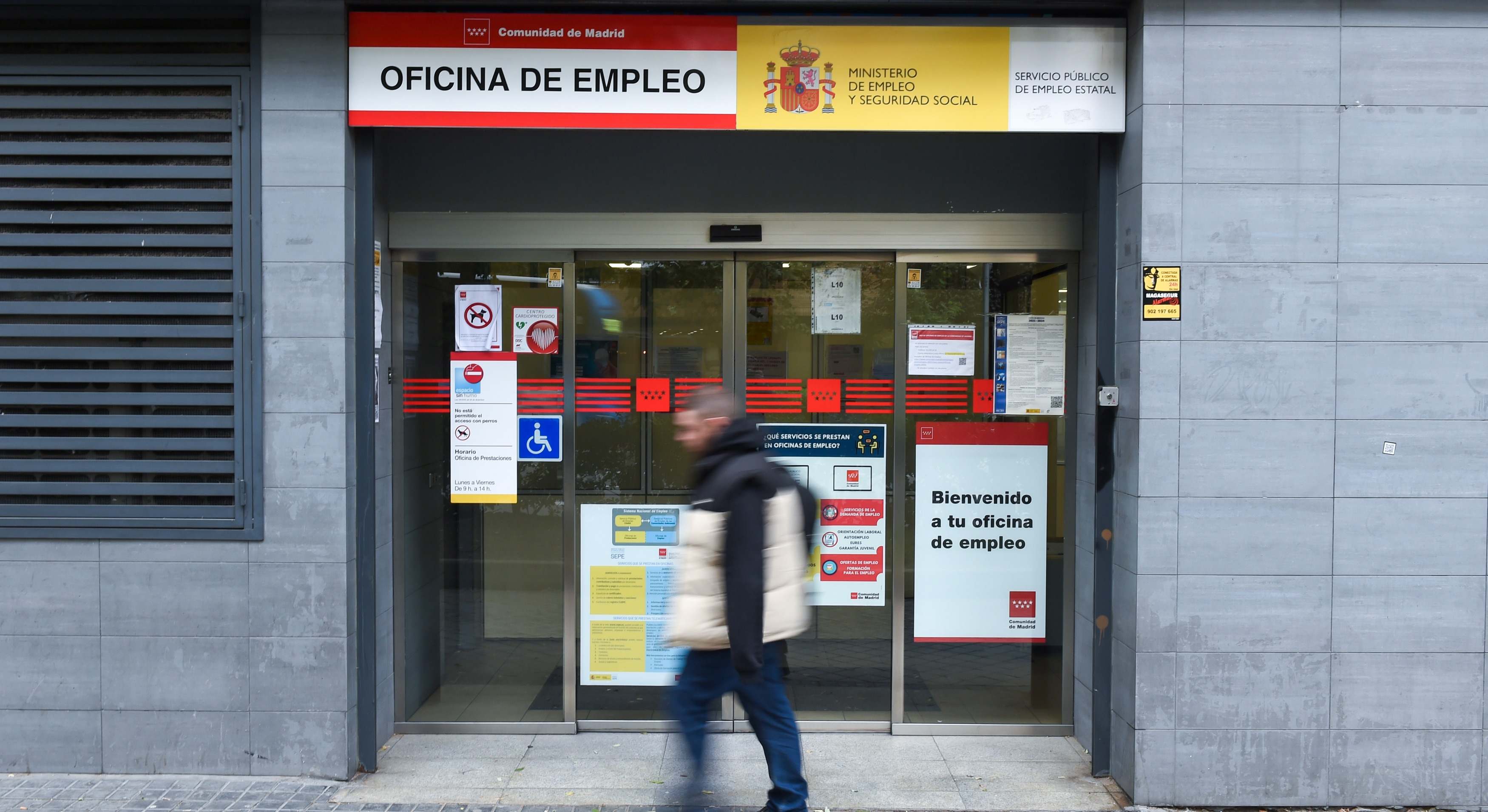 Vista de una oficina de empleo