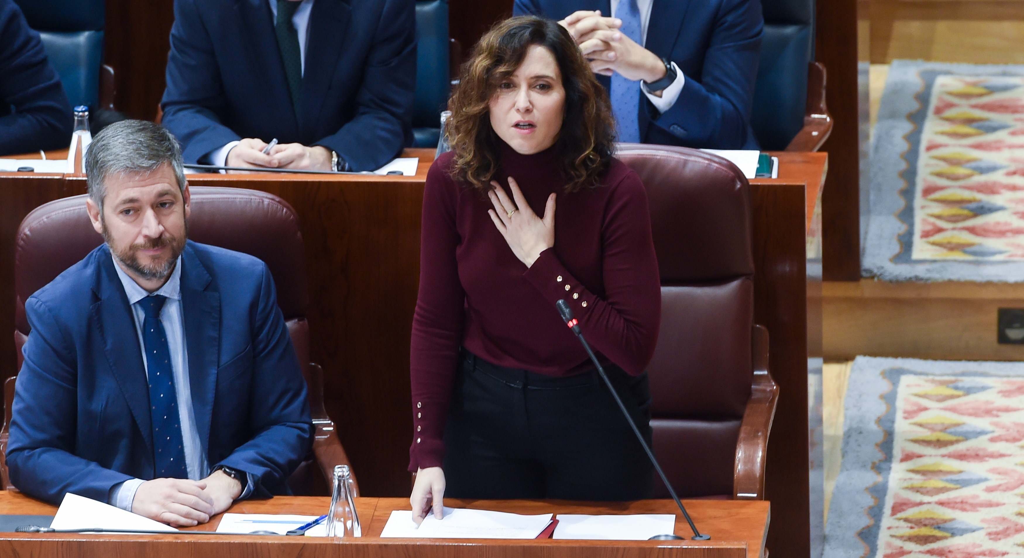 Miguel Ángel García Martín e Isabel Díaz Ayuso. 