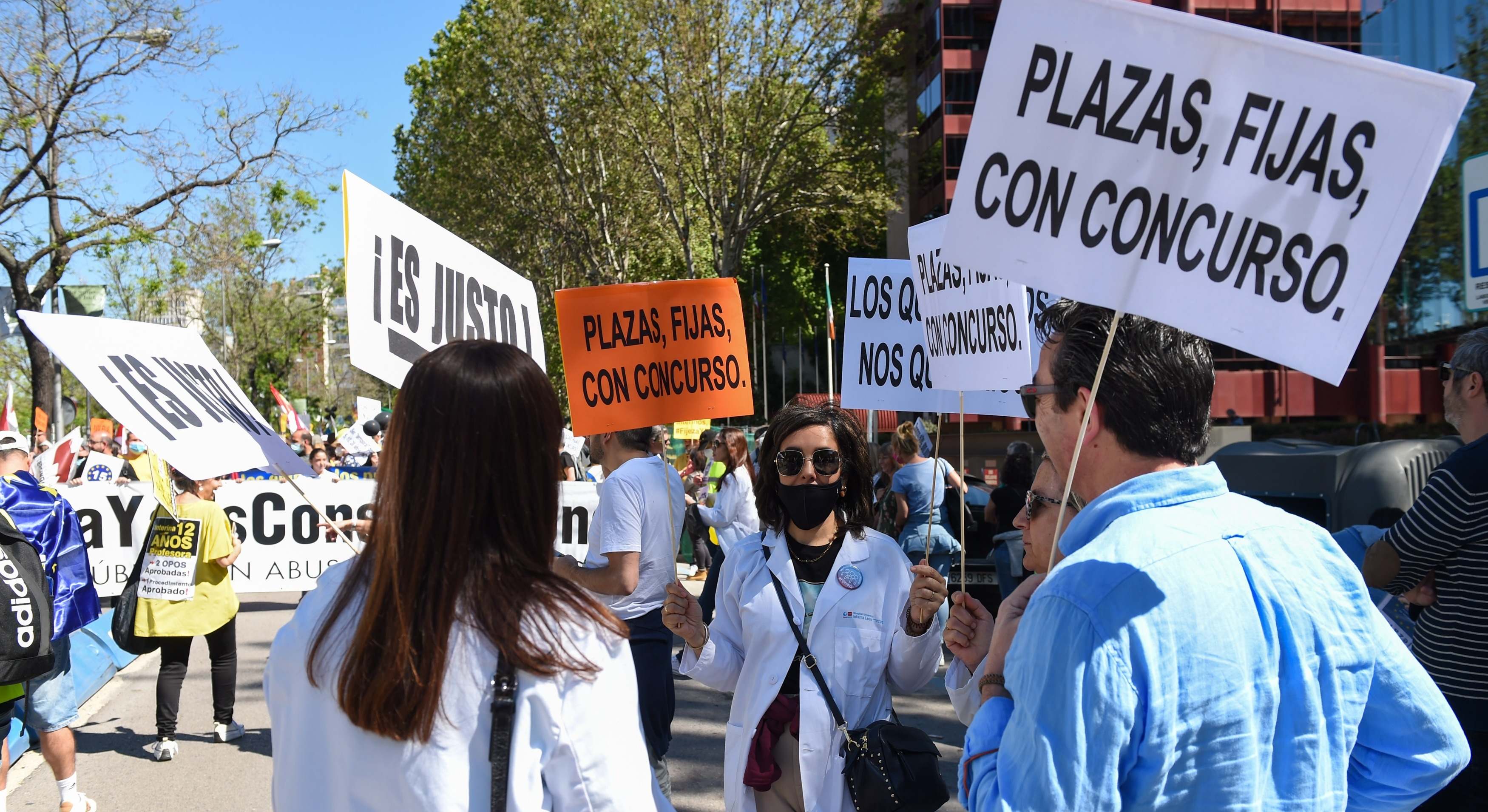 Manifestación de interinos