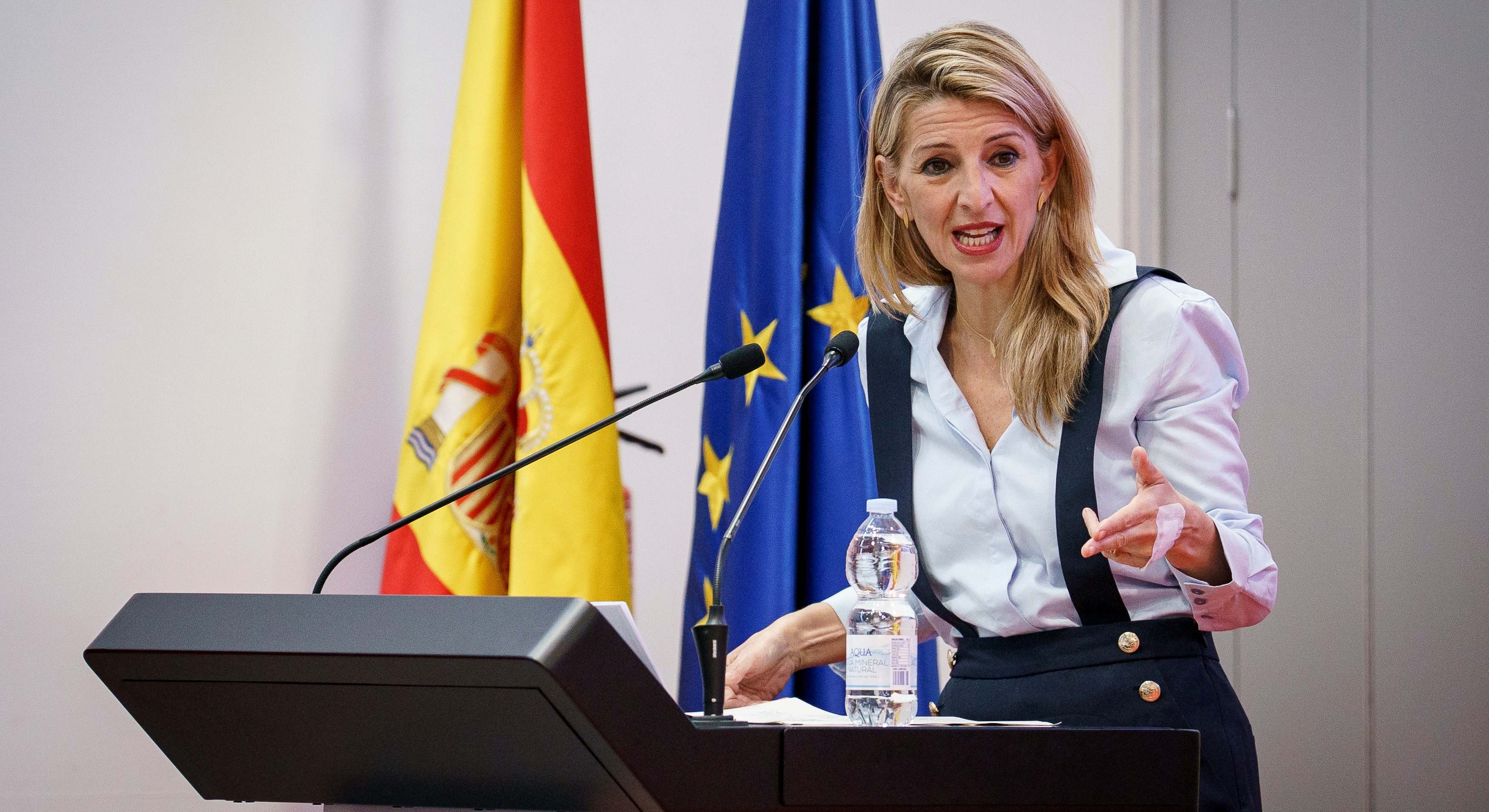 La ministra de Trabajo y vicepresidenta segunda, Yolanda Díaz