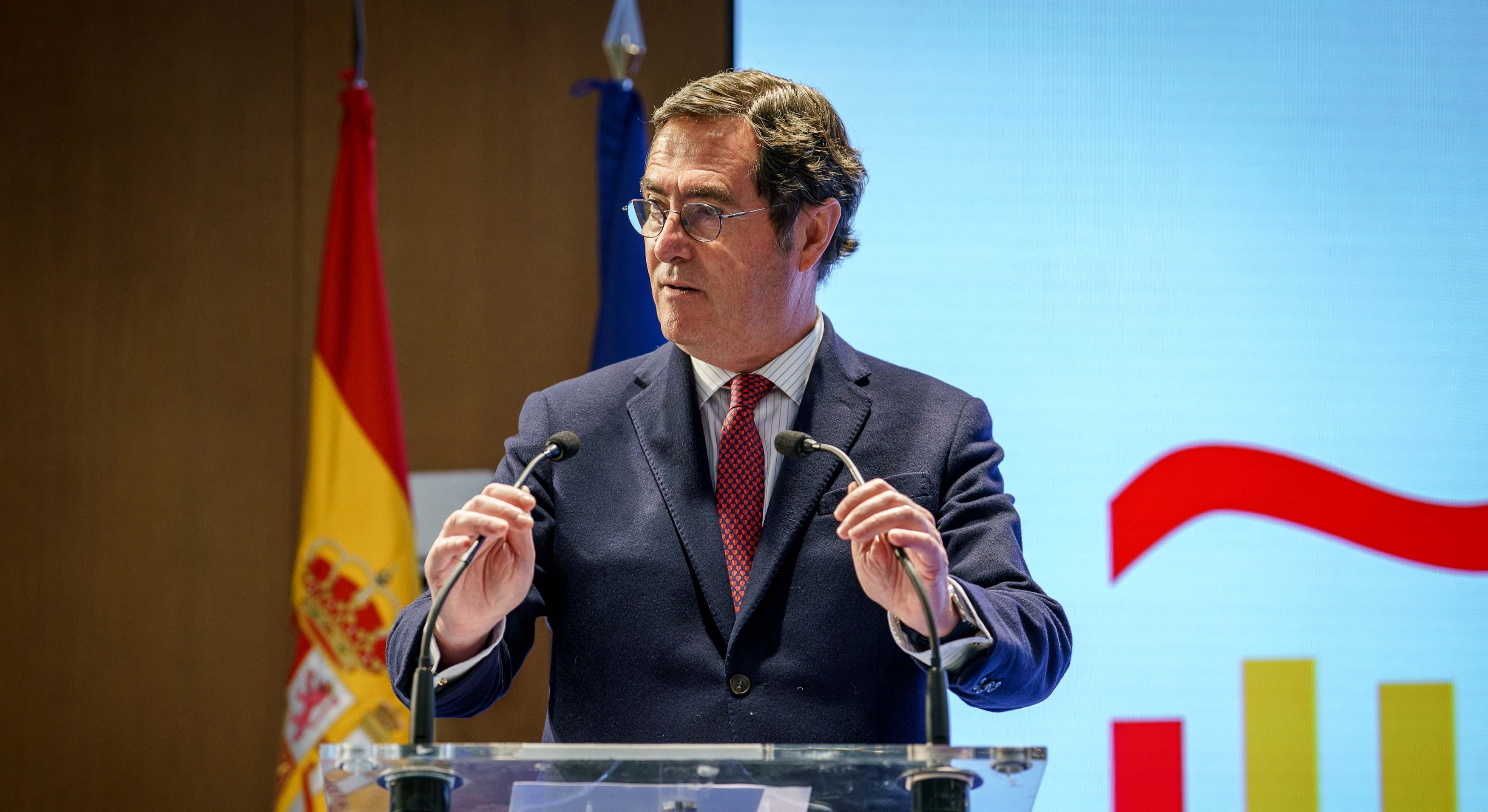 El presidente de CEOE, Antonio Garamendi.