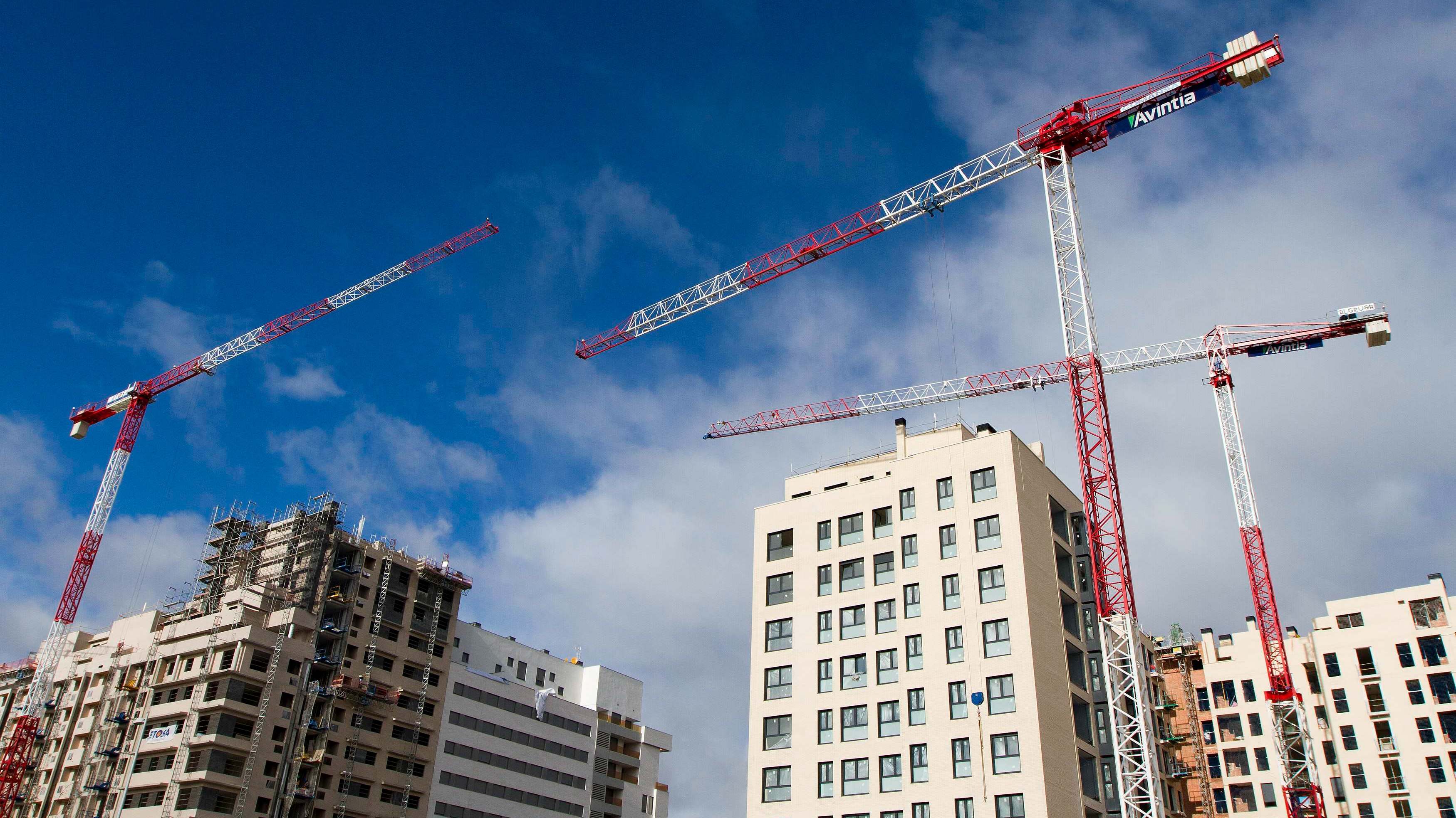 Edificios en construcción.