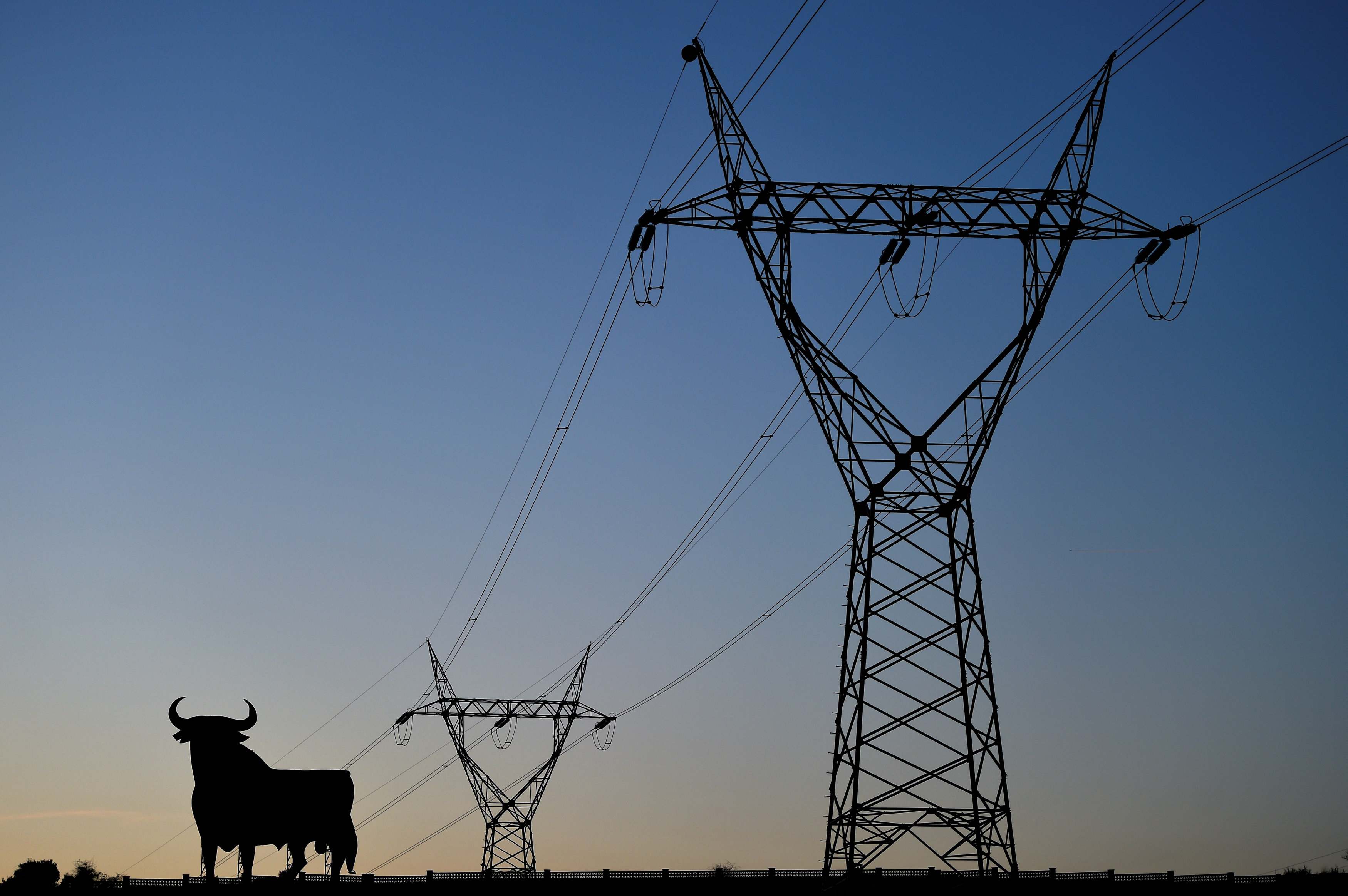 Un tendido eléctrico