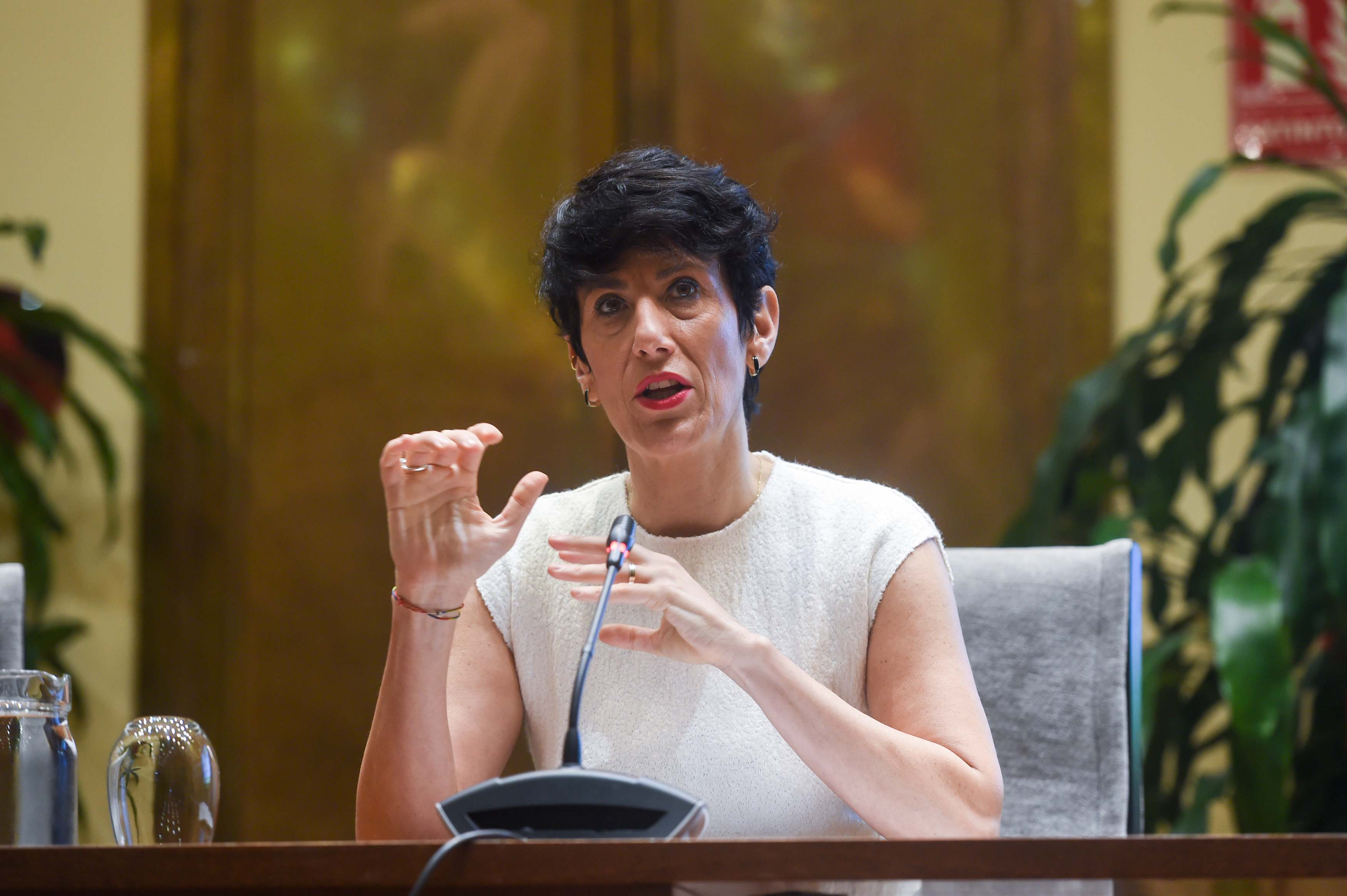 La ministra de Seguridad Social, Elma Saiz