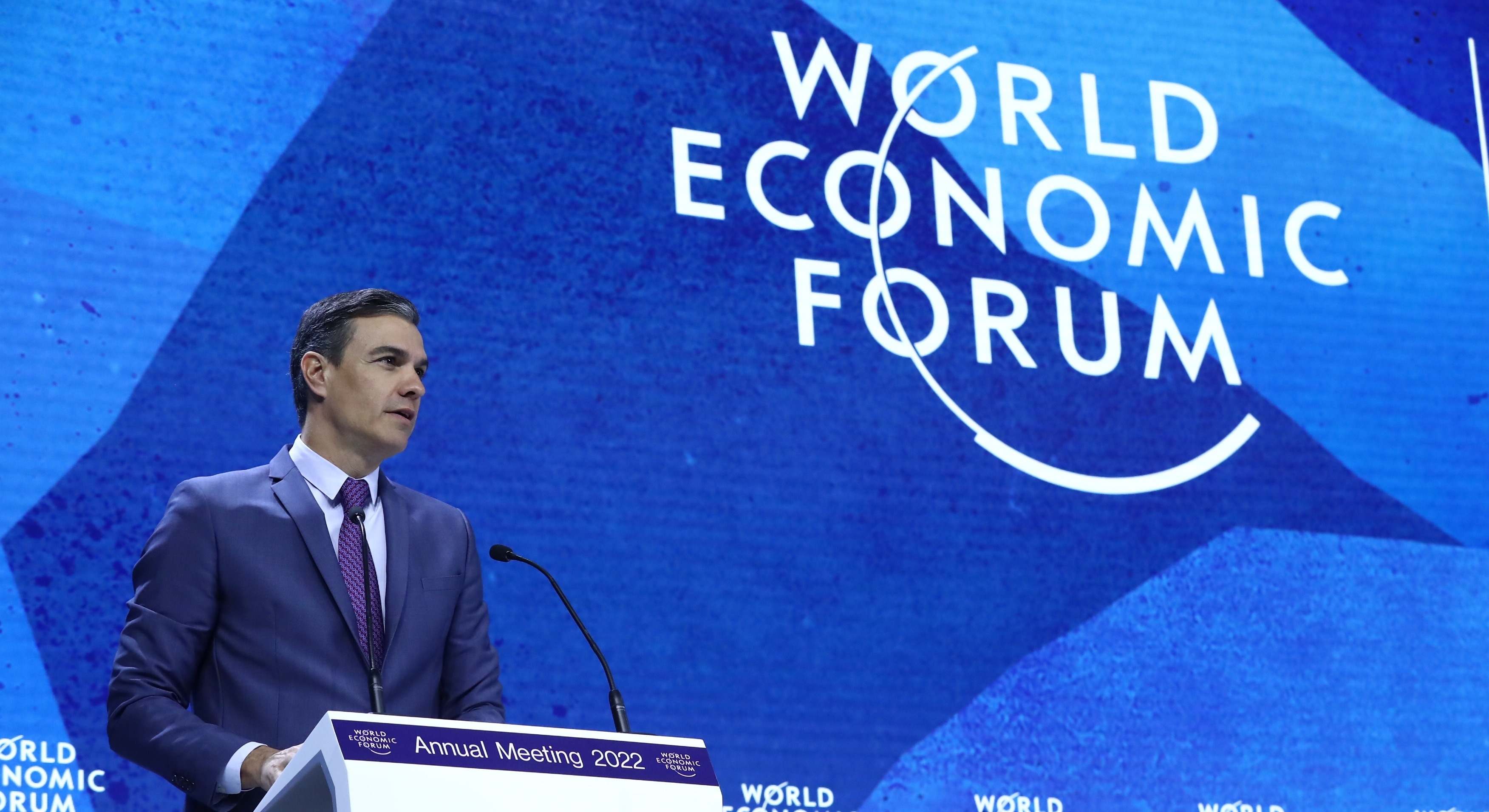 Pedro Sánchez, en su visita al Foro de Davos en 2022.