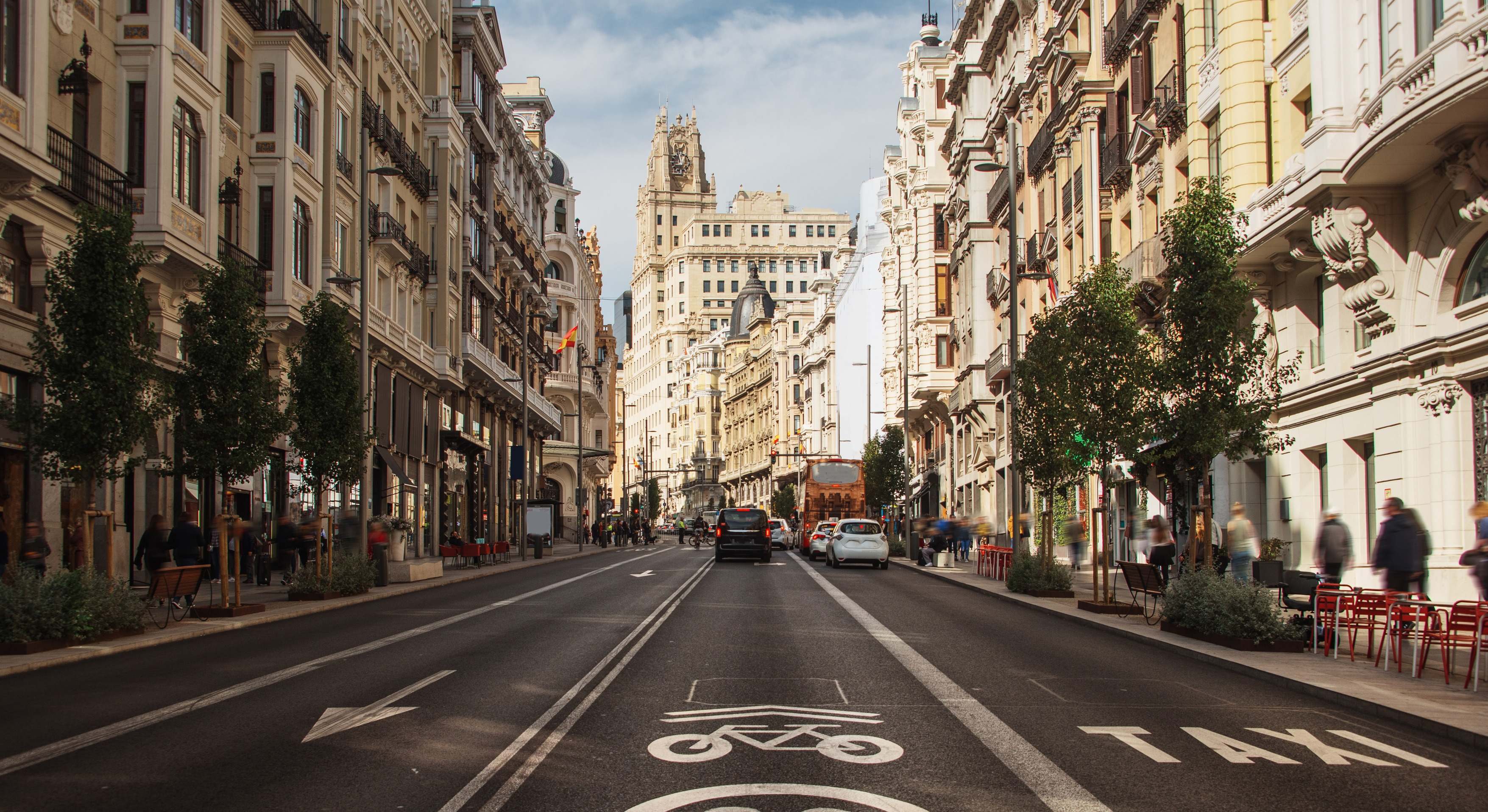 Calle Gran Vía de Madrid. / Foto: iStock