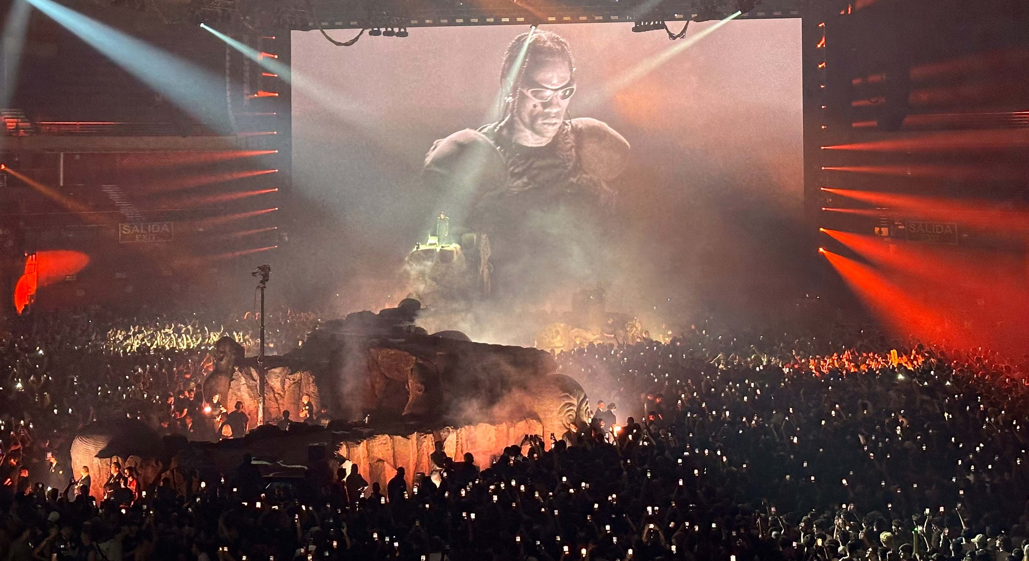 Concierto de Travis Scott en el WiZink Center.