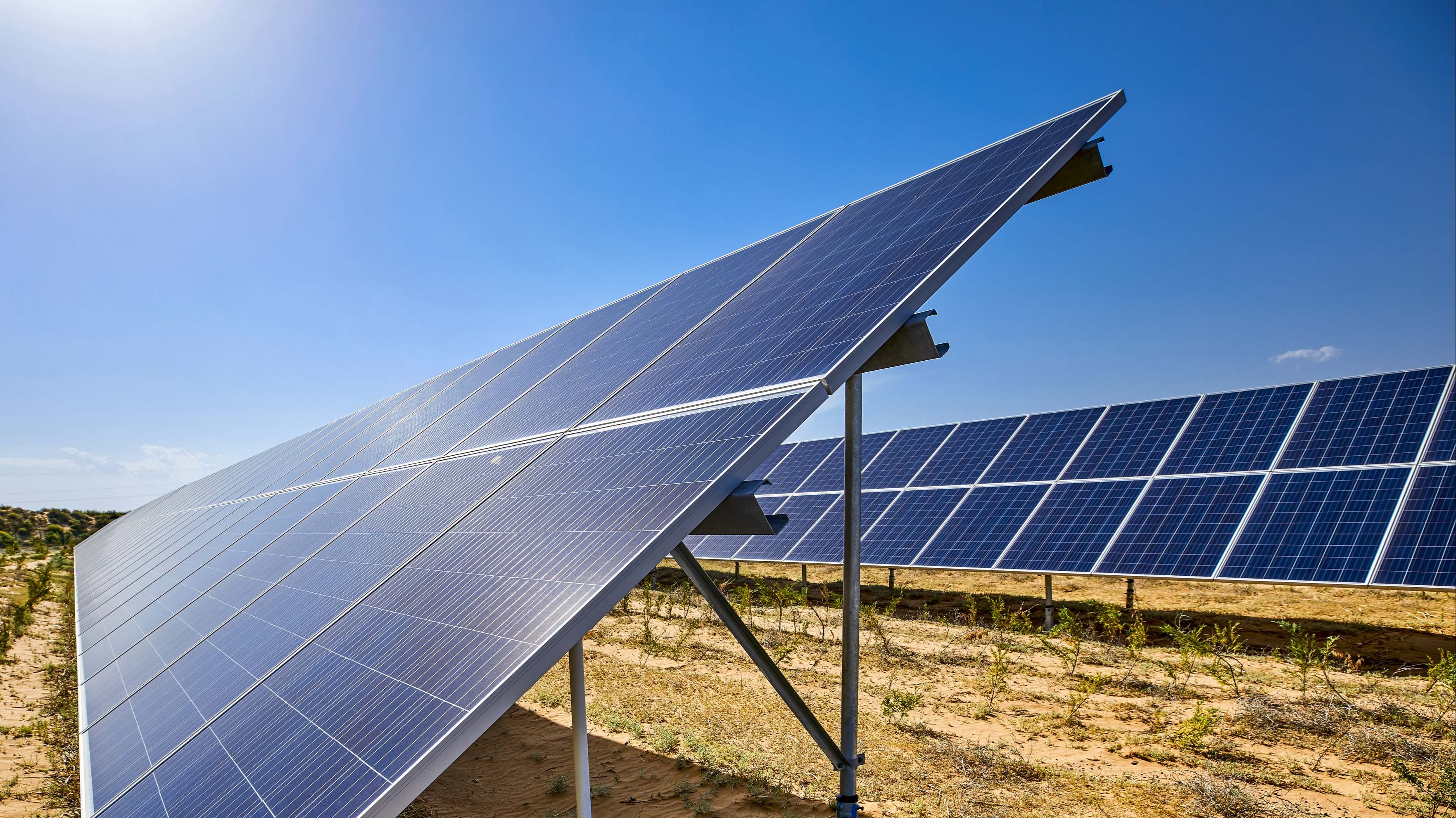 Paneles planta fotovoltaica.