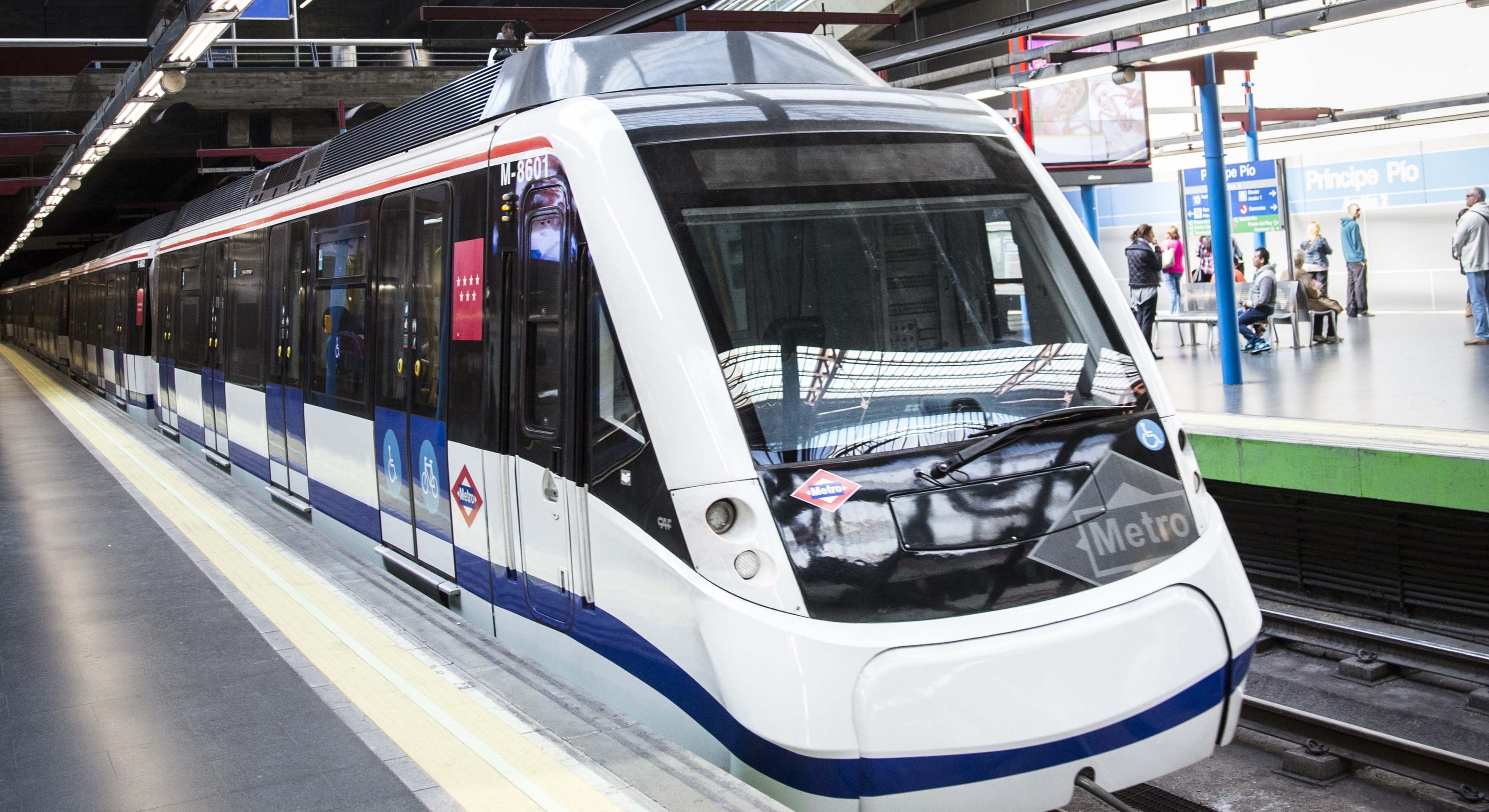 Unidad de CAF en Metro Madrid.