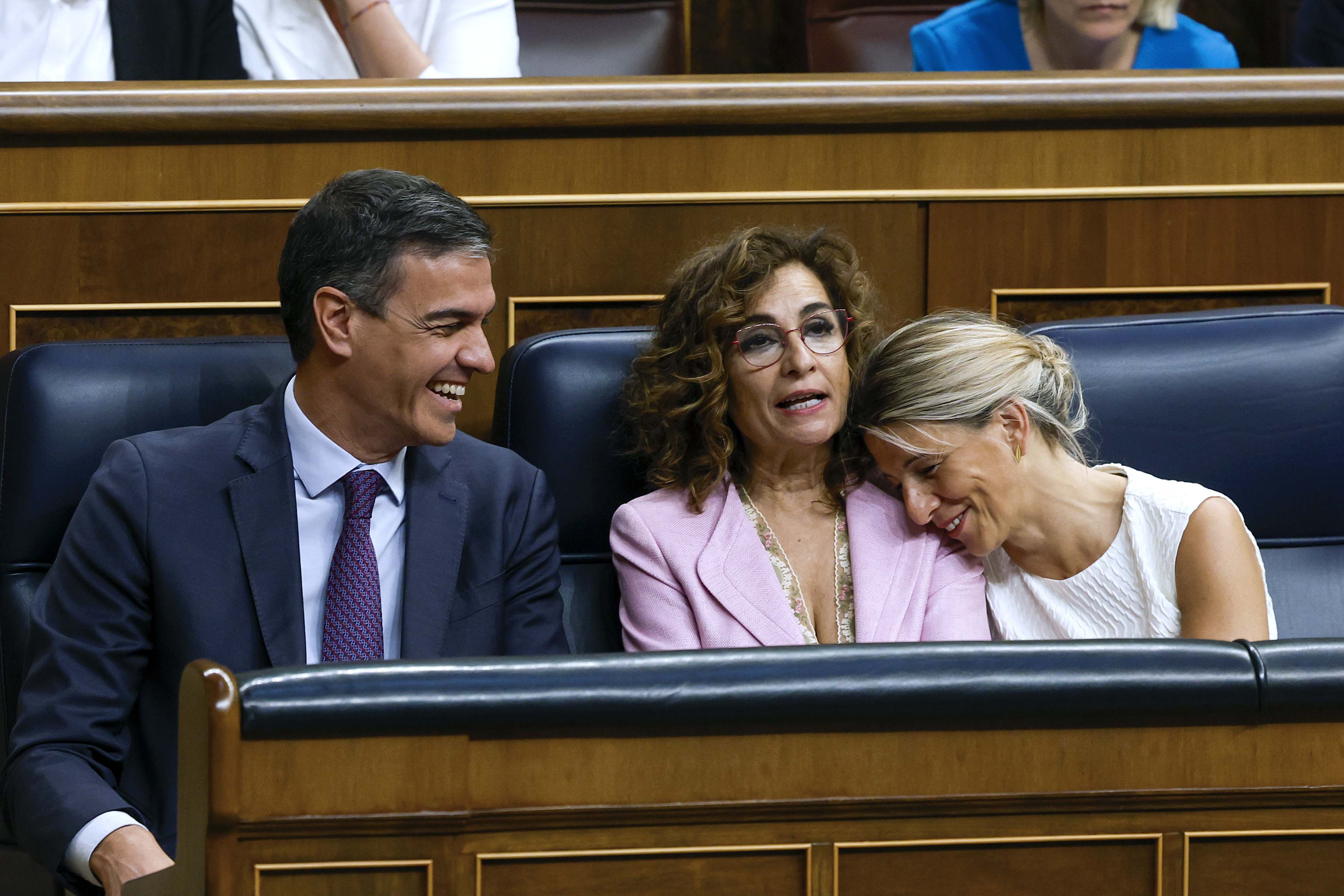 Imagen del pleno que aprueba la ley de la amnistía. EFE