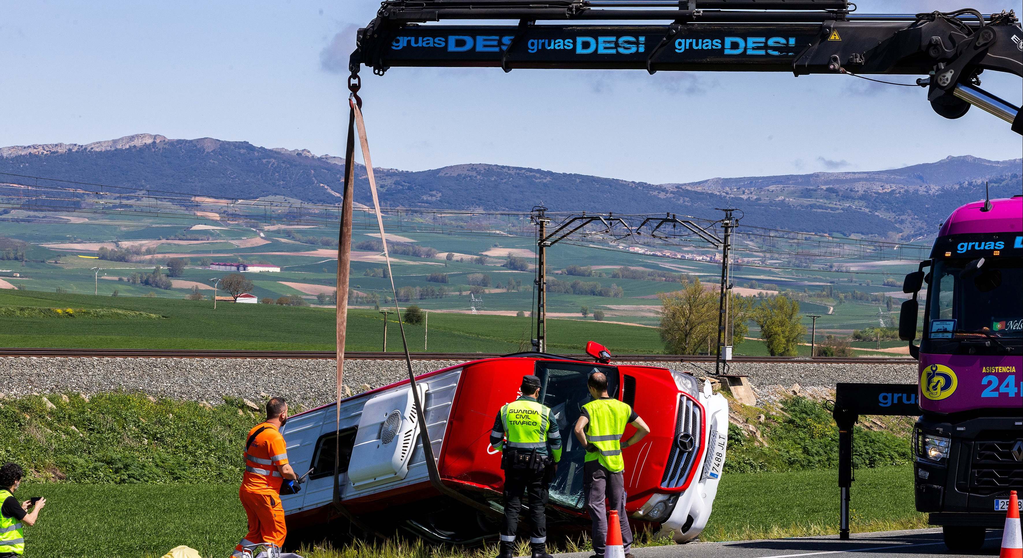 Accidente en Berzosa (Burgos).