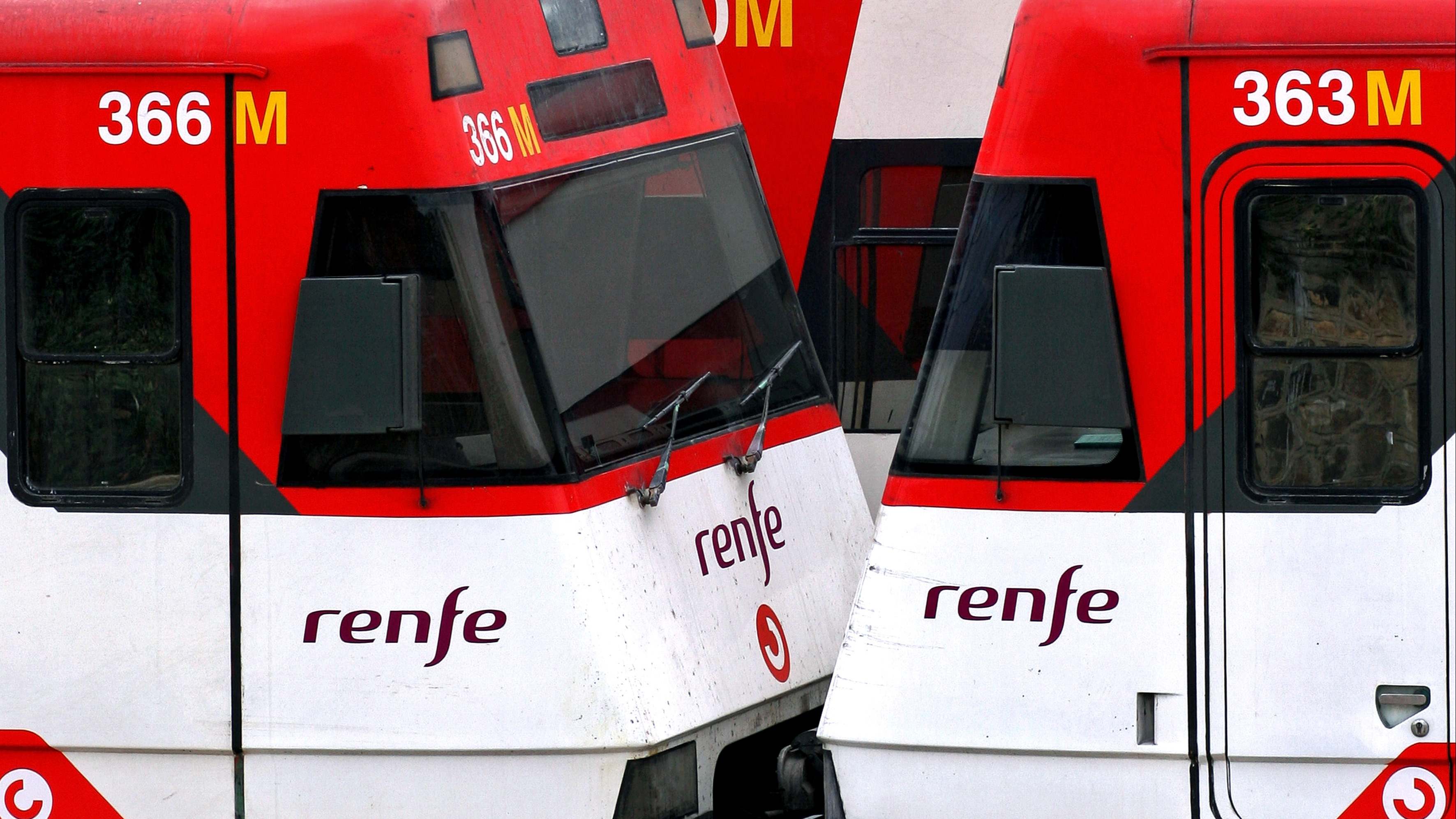 Trenes de Cercanías de Renfe.