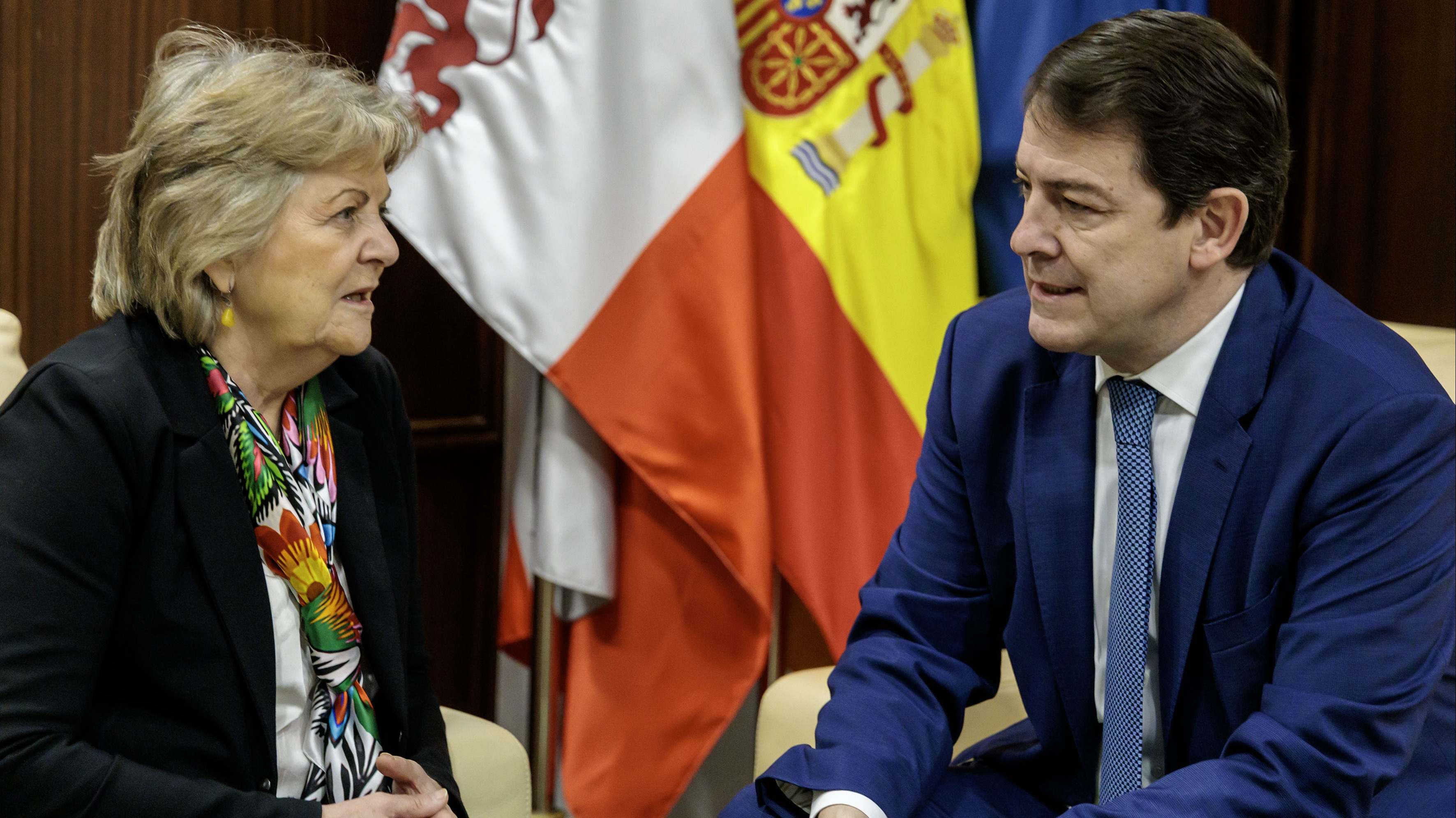 Mañueco con comisaria de Cohesión y Reformas, Elisa Ferreira