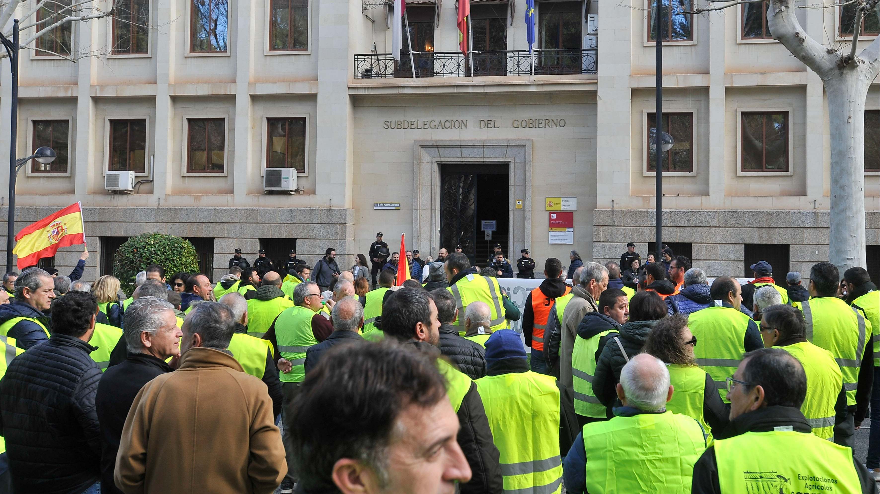 Protestas de los agricultores en Albacete