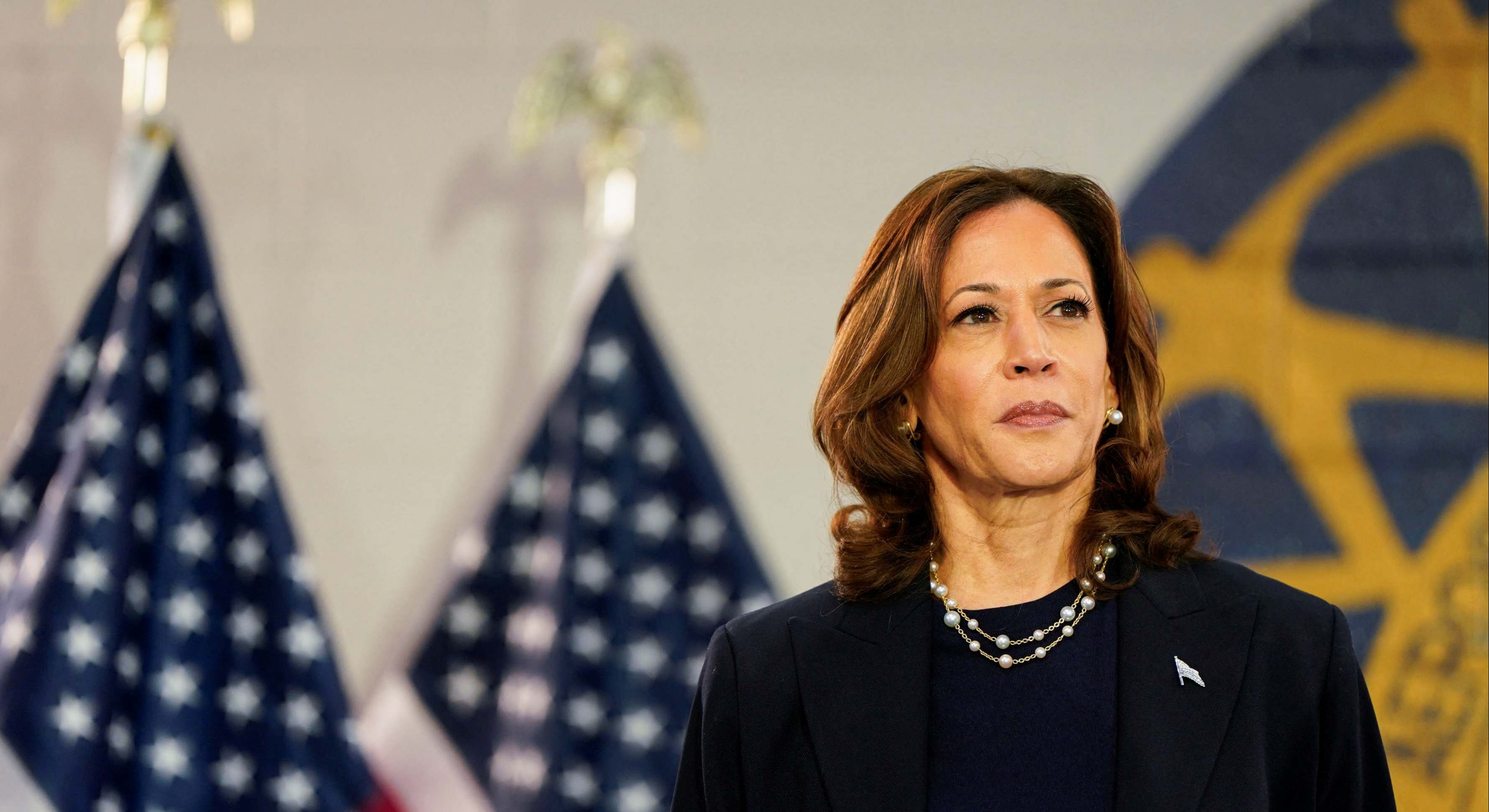 Kamala Harris, en un acto en Michigan. Foto: Reuters