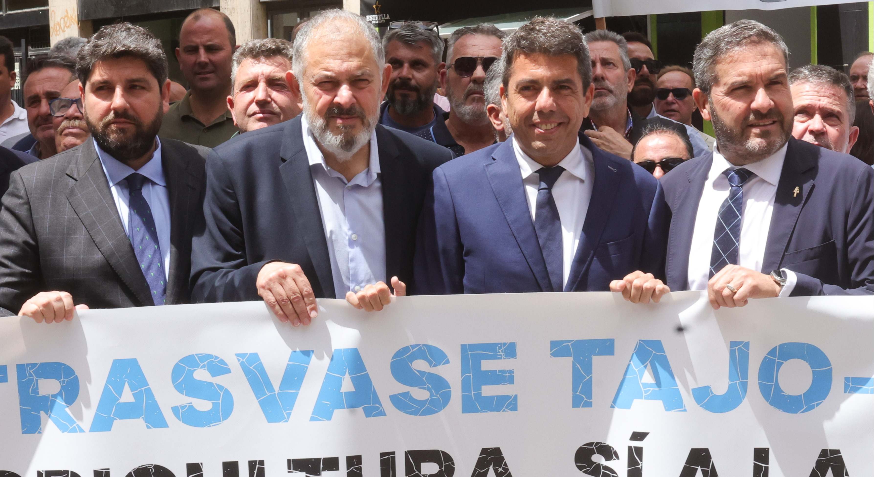 Un momento de la protesta.