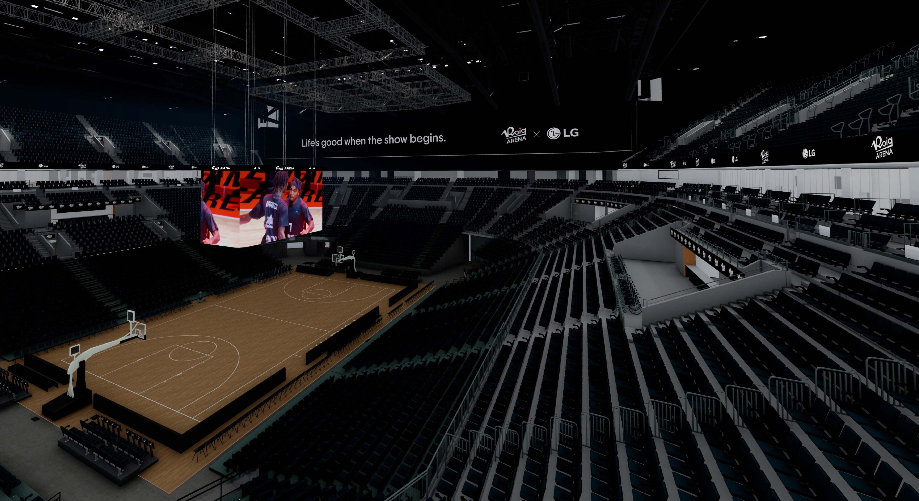 Futuro aspecto del interior del Roig Arena.