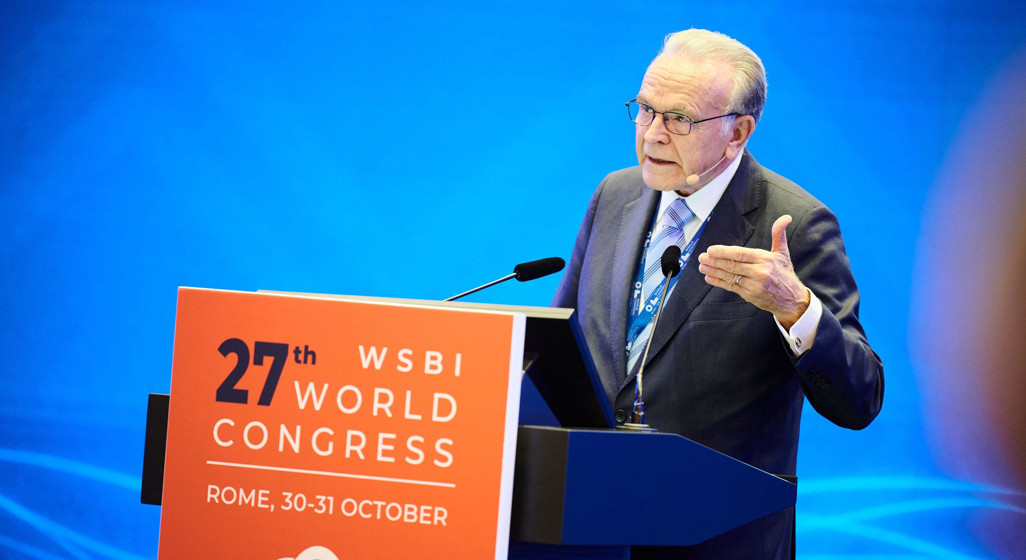 Isidro Fainé, presidente de Fundación la Caixa y WSBI .