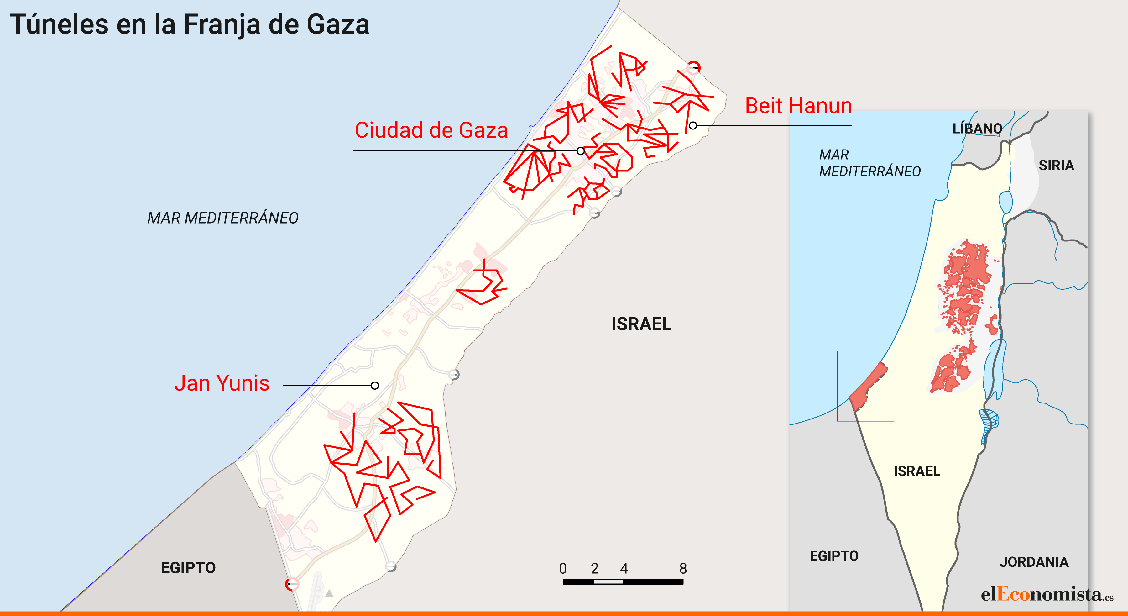 Así son los túneles de Gaza