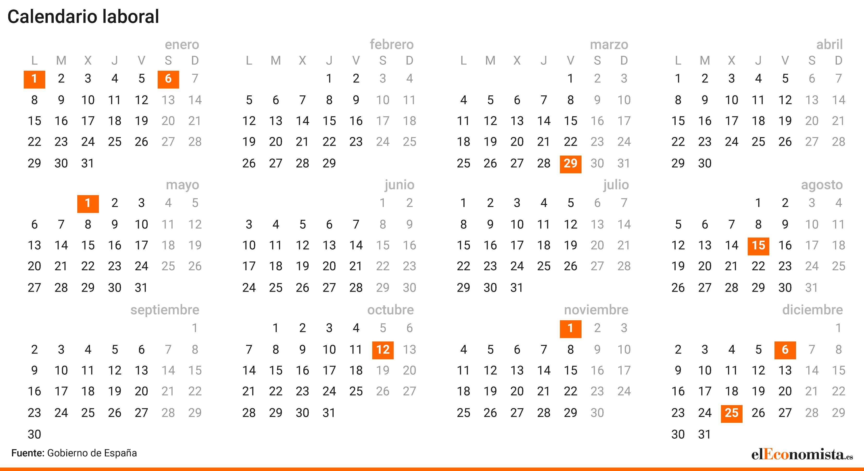 Calendario laboral 2024