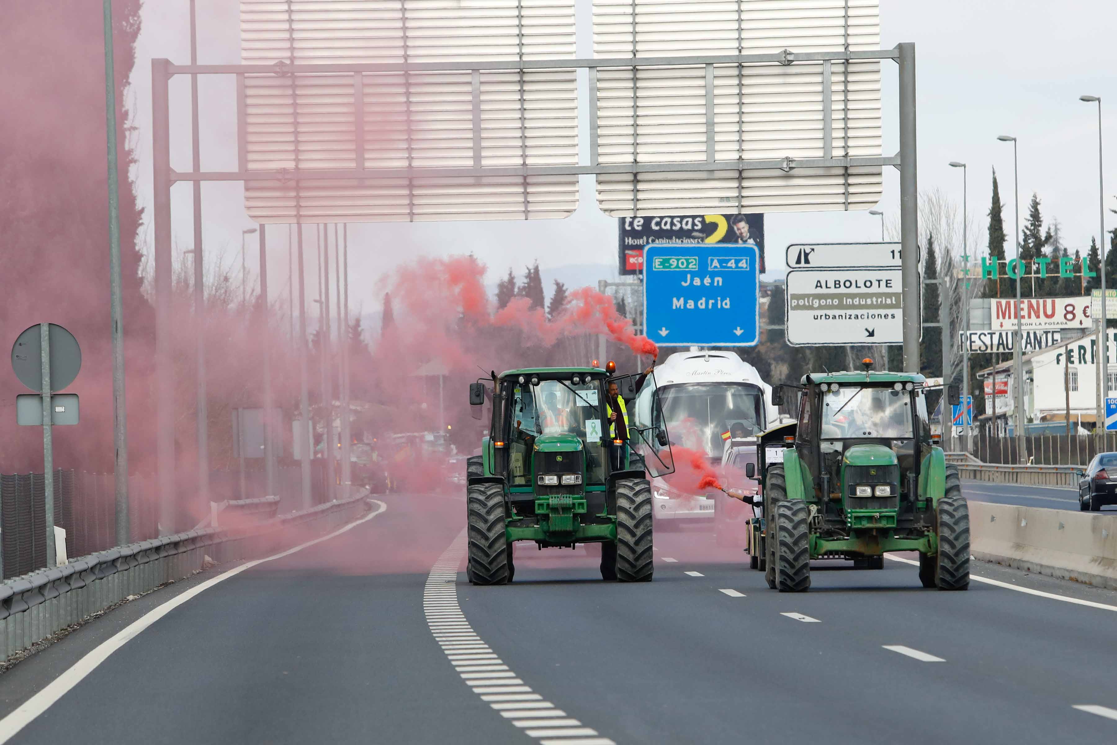 Imagen de las protestas agrícolas que recorren las principales capitales europeas.