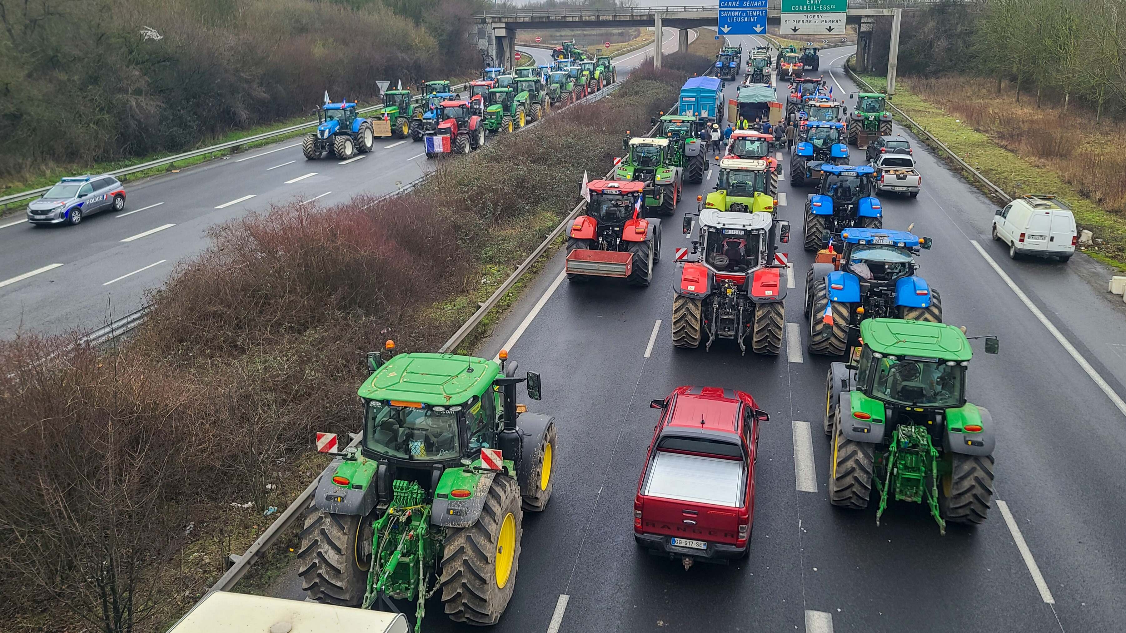Protestas de los agricultores franceses