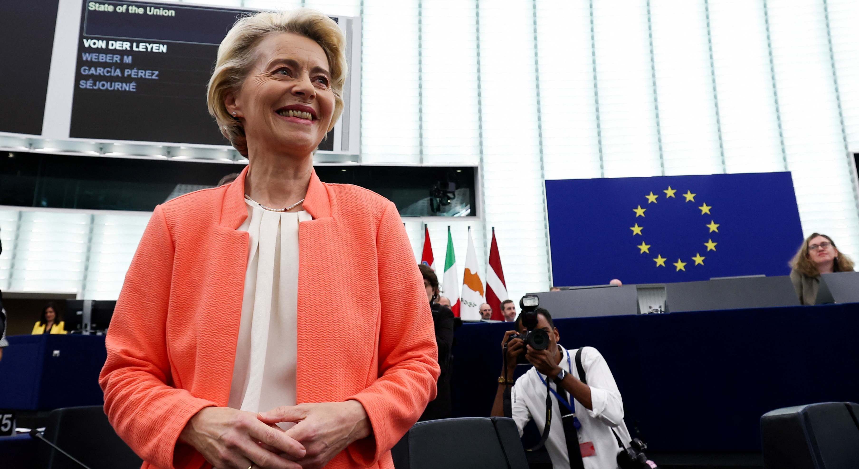 La presidenta de la Comisión Europea, Ursula von der Leyen.