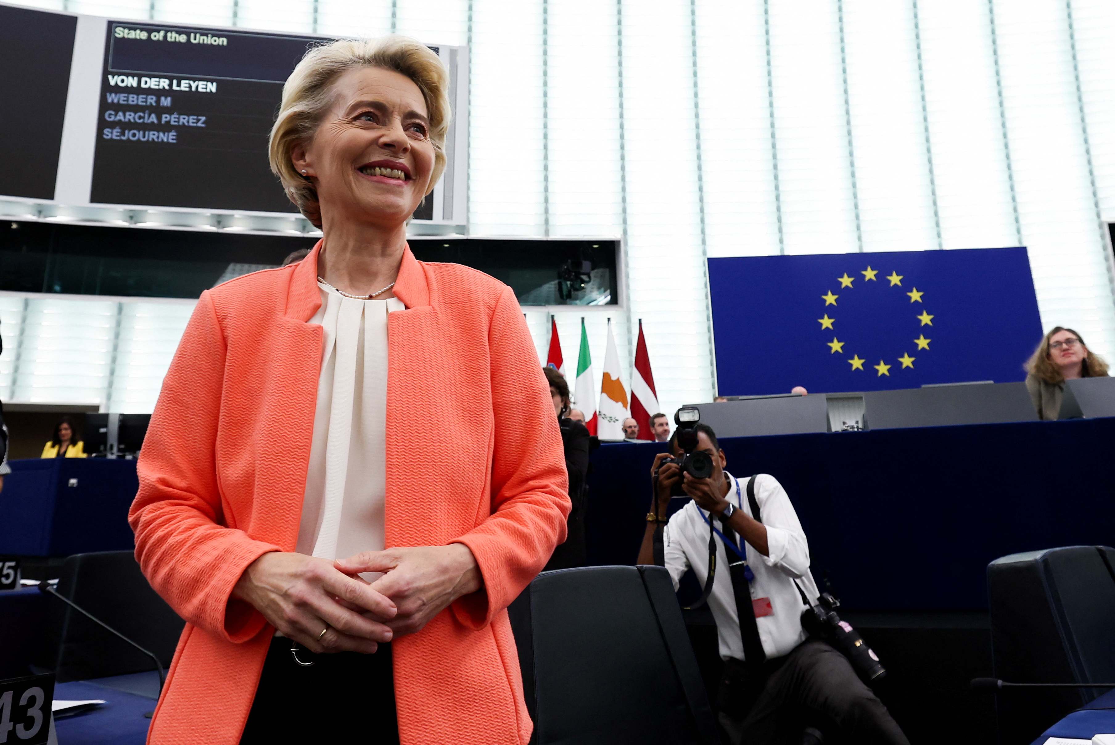 La presidenta de la Comisión Europea, Ursula von der Leyen.