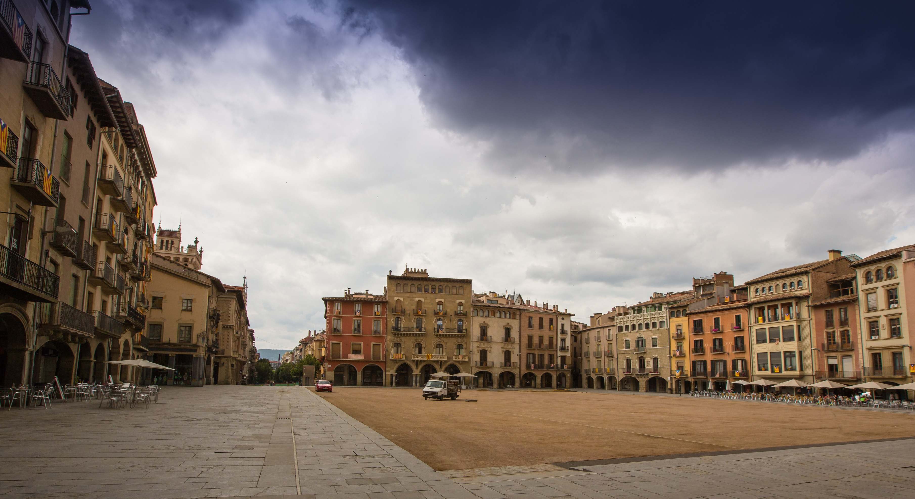 Cielo nuboso y tormenta en una localidad española. / Foto: Dreamstime
