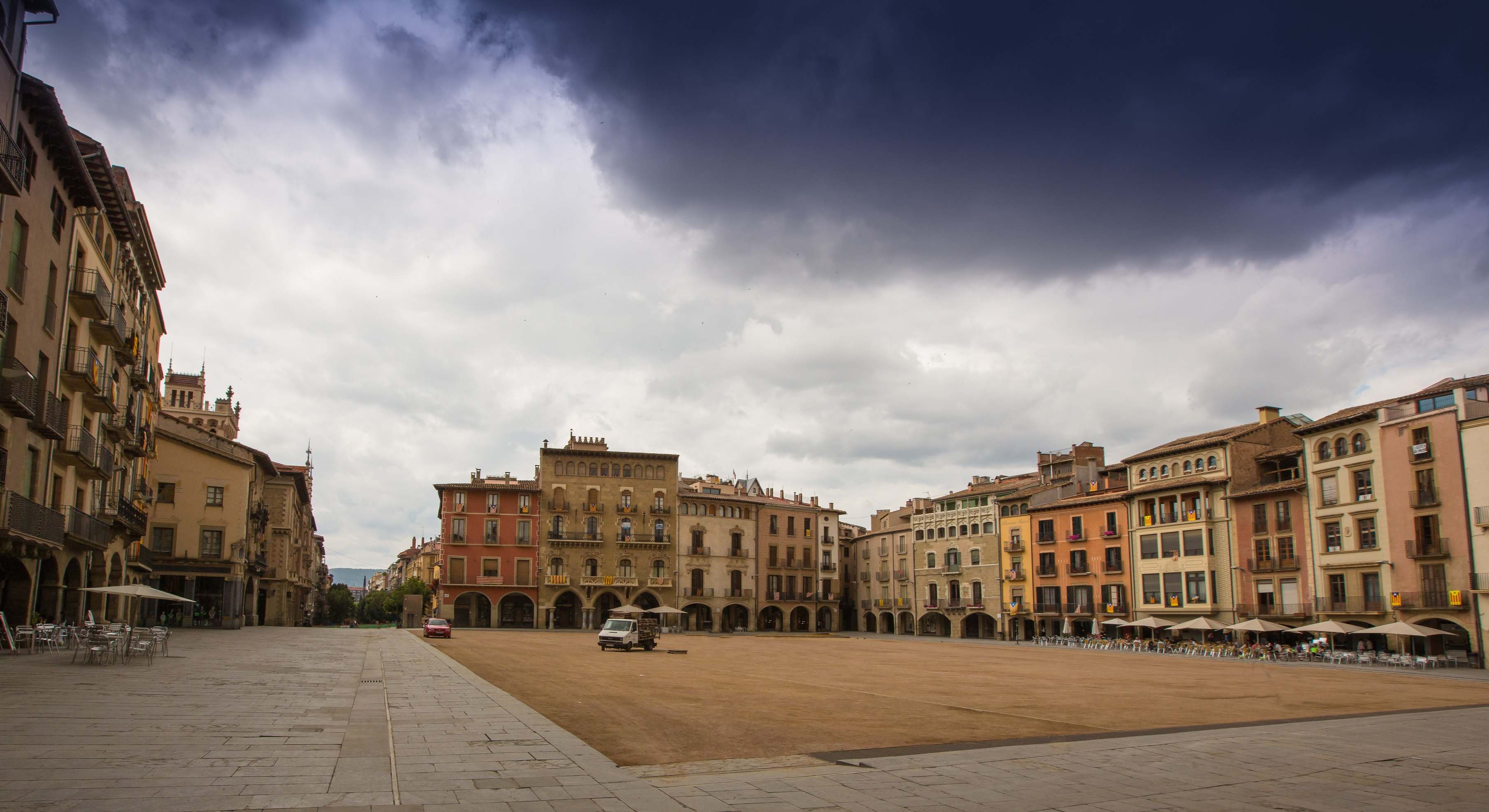 Cielo nuboso y tormenta en una localidad española. / Foto: Dreamstime