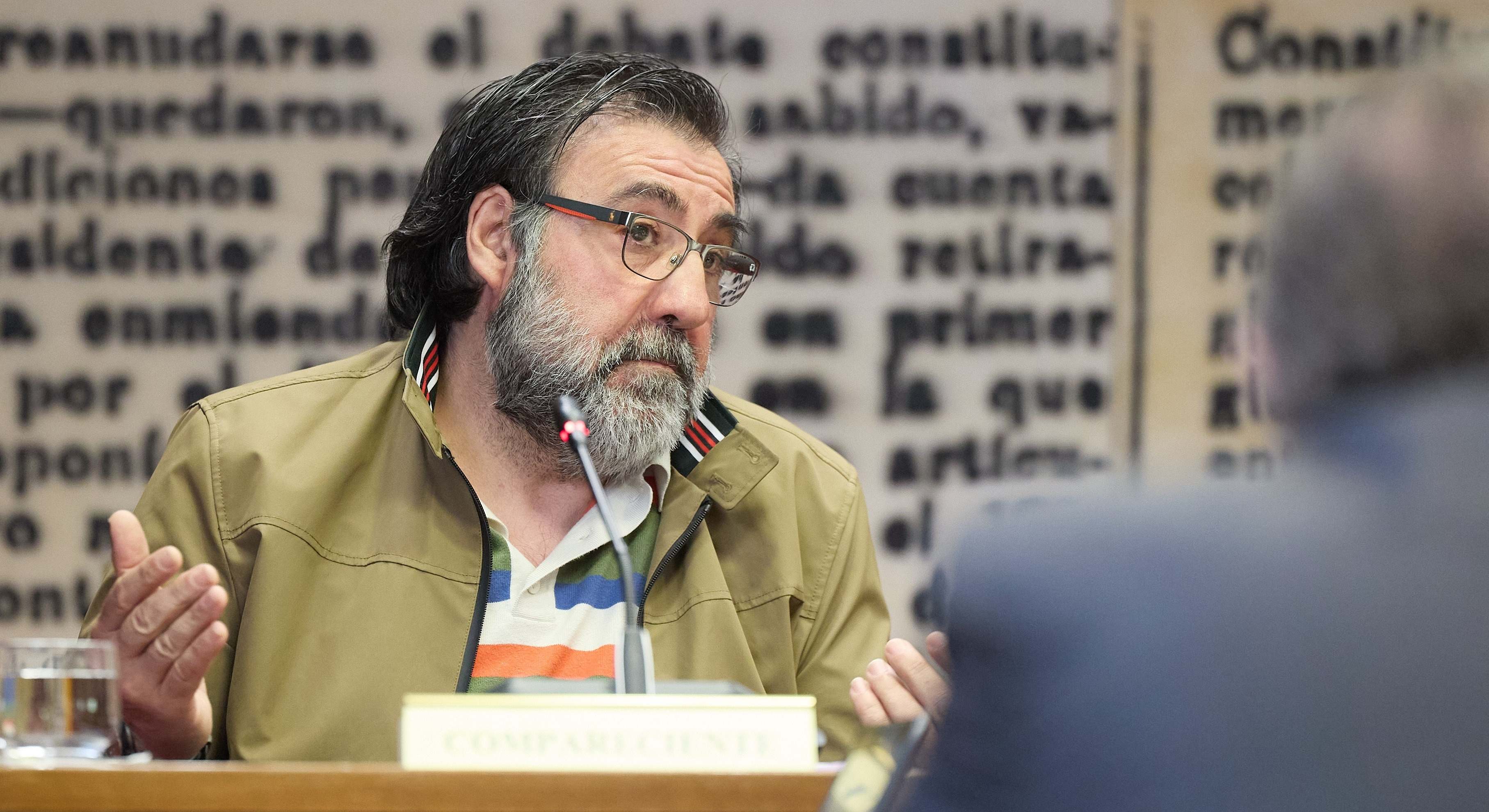 Joseba García, en su paso por el Senado.